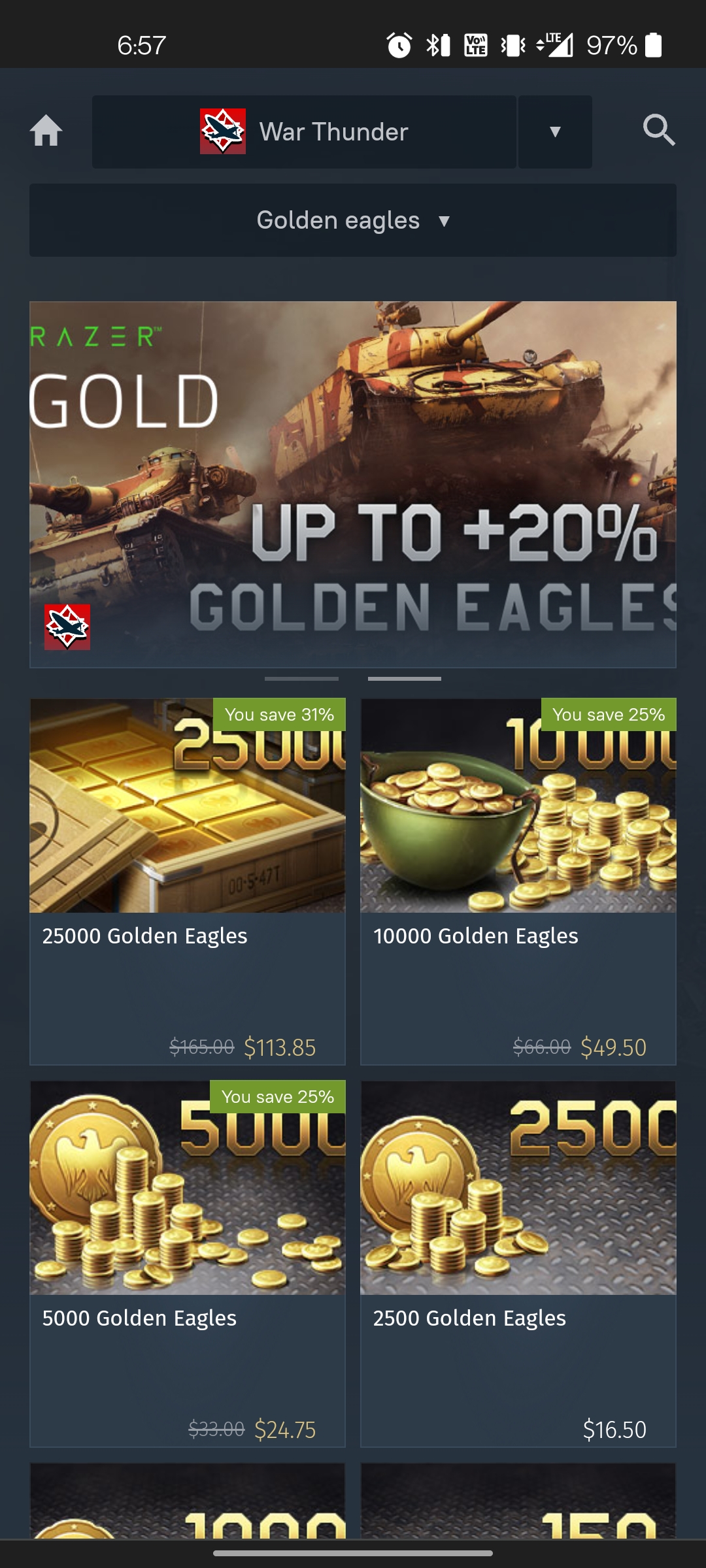 Golden Eagle sale? Is this the normal price? Worth the +20 GE? r