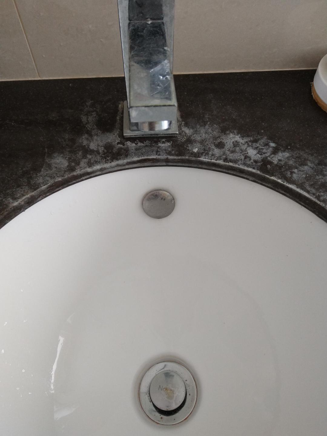 Cleaning these white stains from Corian(?) Sink Top r/CleaningTips