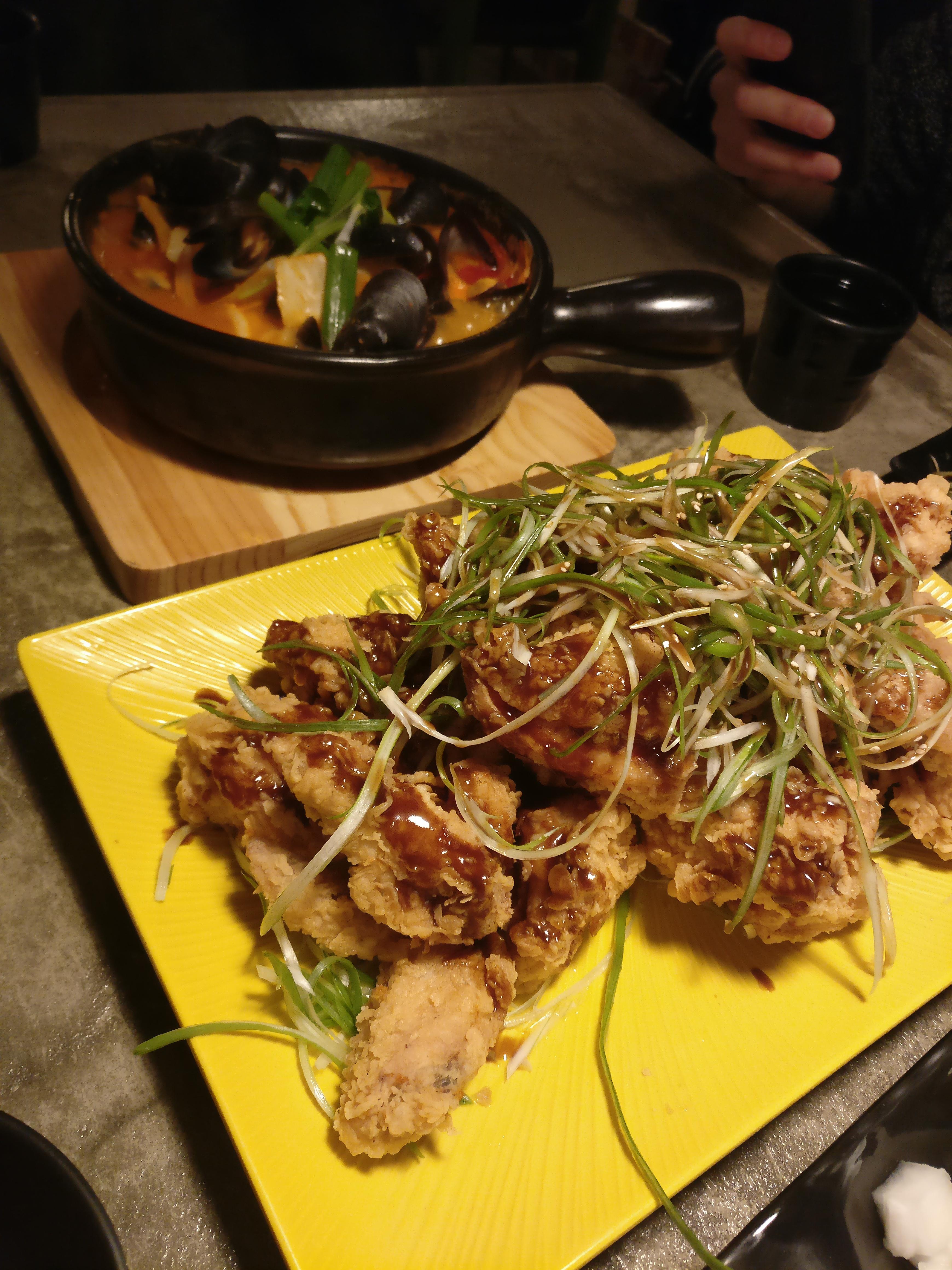 [I Ate] Korean Fried Chicken with Green Onions r/food