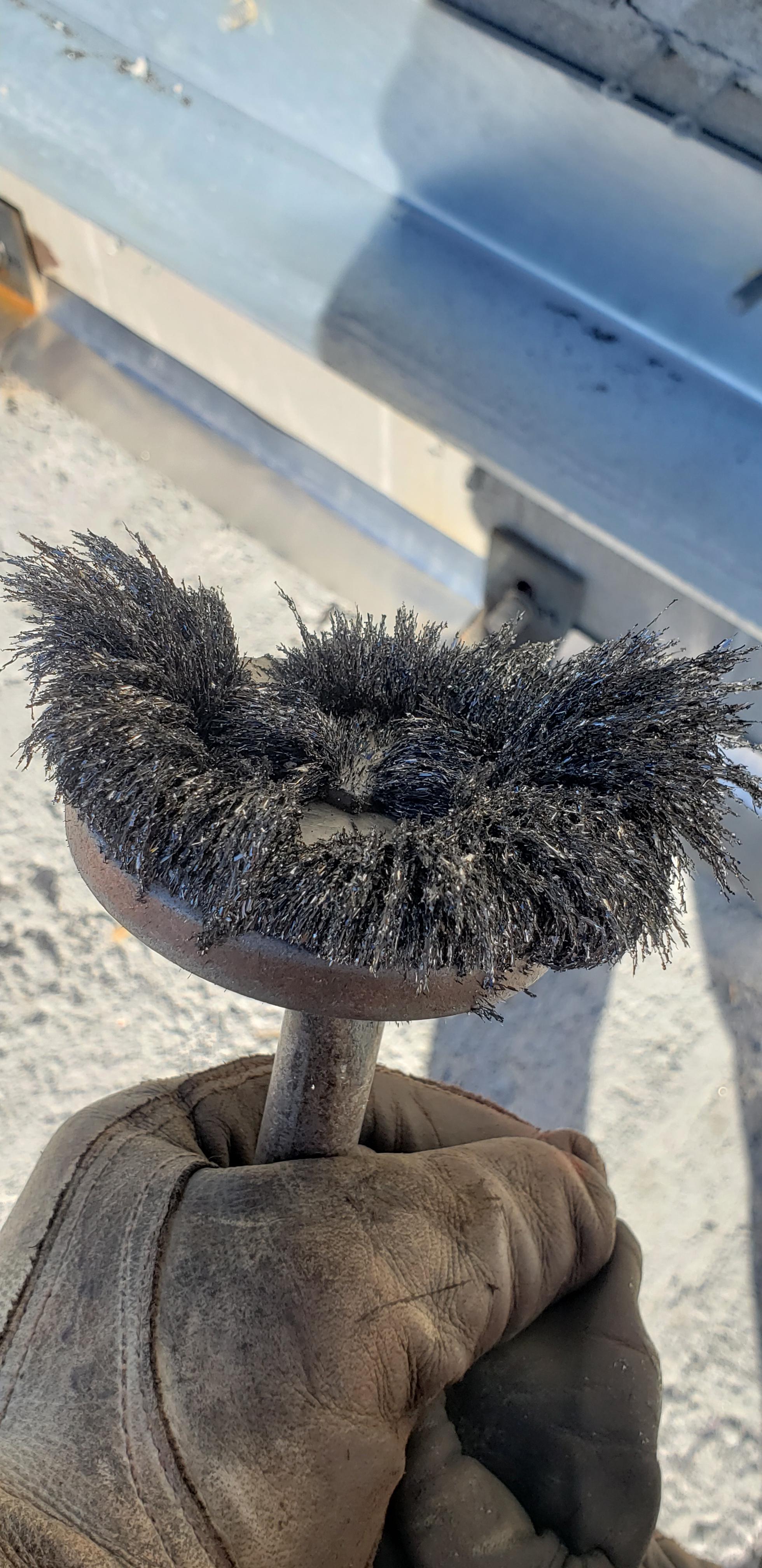 The metal shavings collected on this r/oddlysatisfying