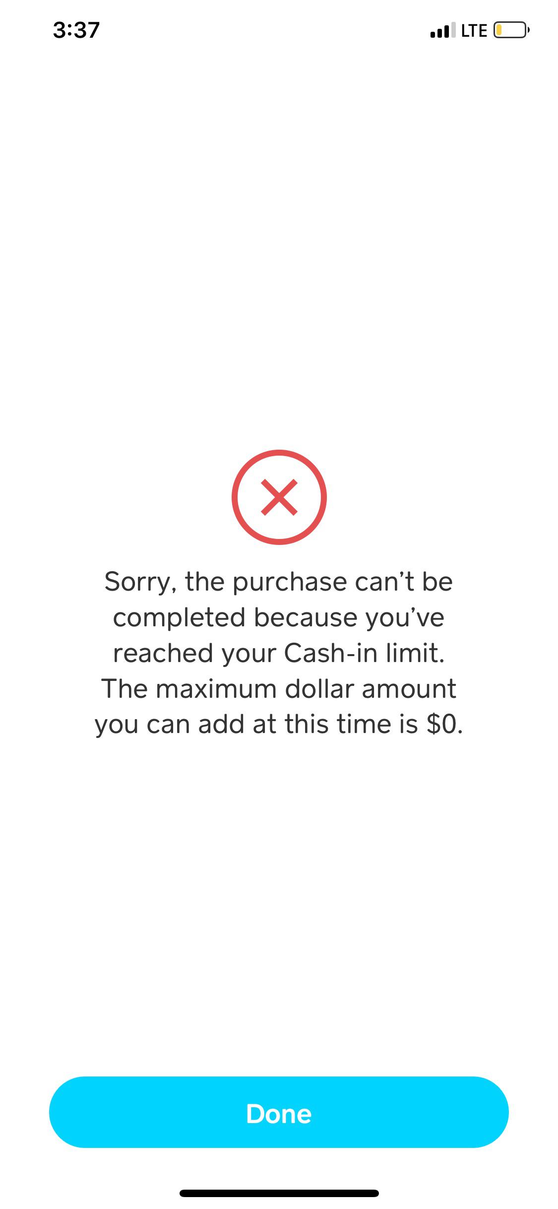 What is a Cashin limit? How do i reset It? r/CashApp