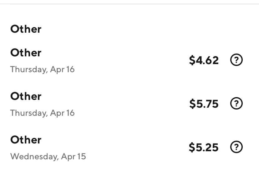 Half pay, half pay, half pay....Why can’t these restaurants and/or DD