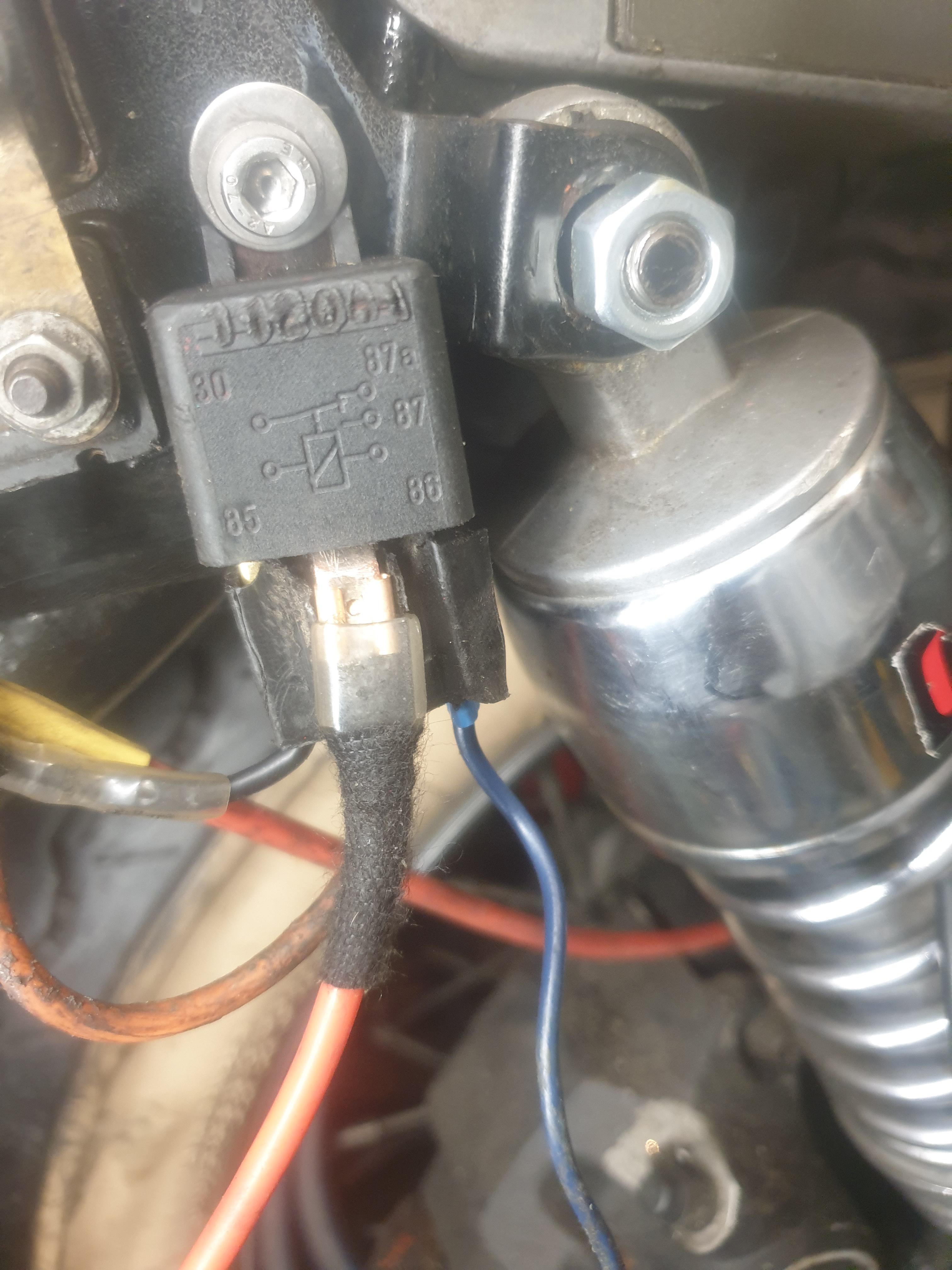 1986 evo (sportster) Could someone please list where the starter relay