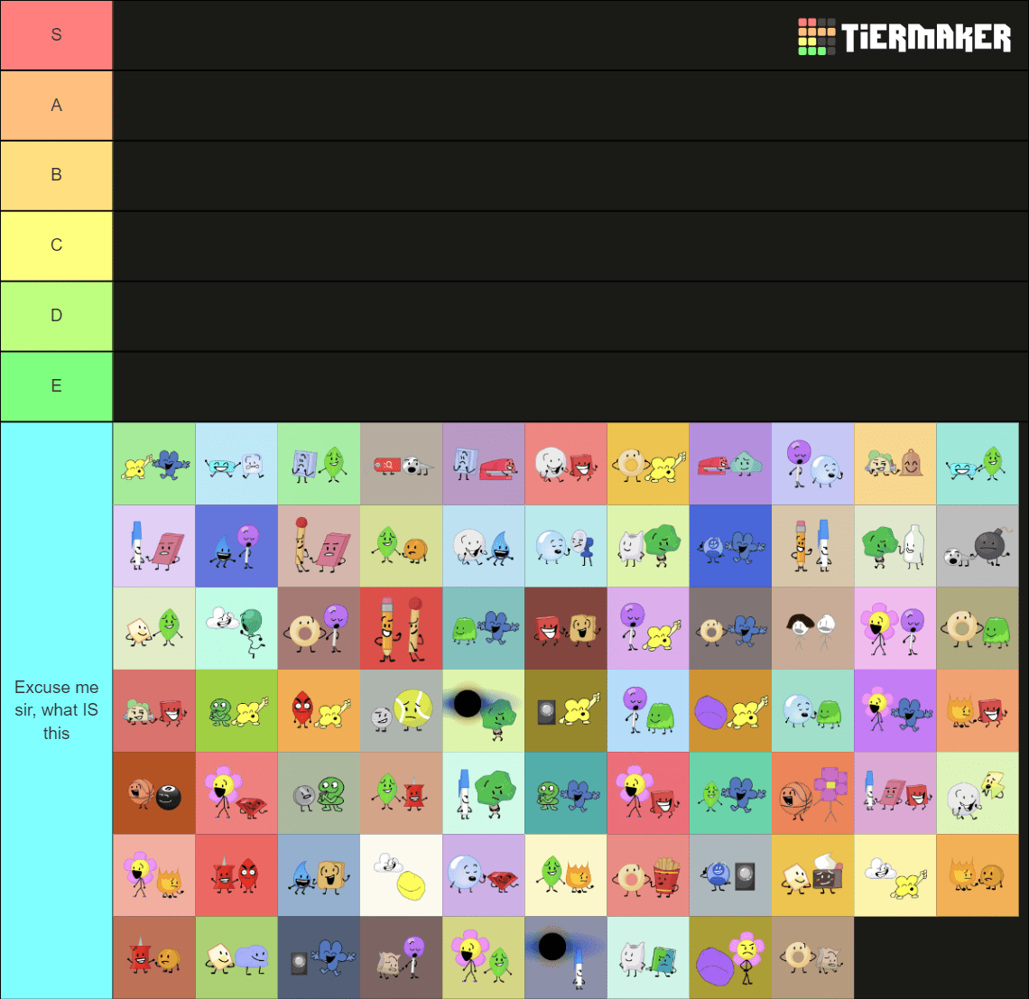 my bfdi ship tier list r/BFDImemes