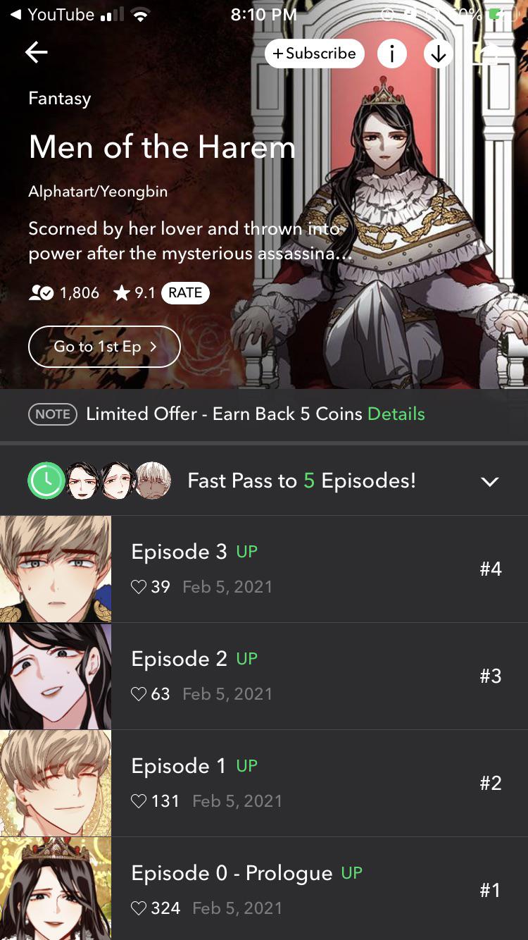 [Men of the Harem] Now Available Officially Licensed in the Webtoon App