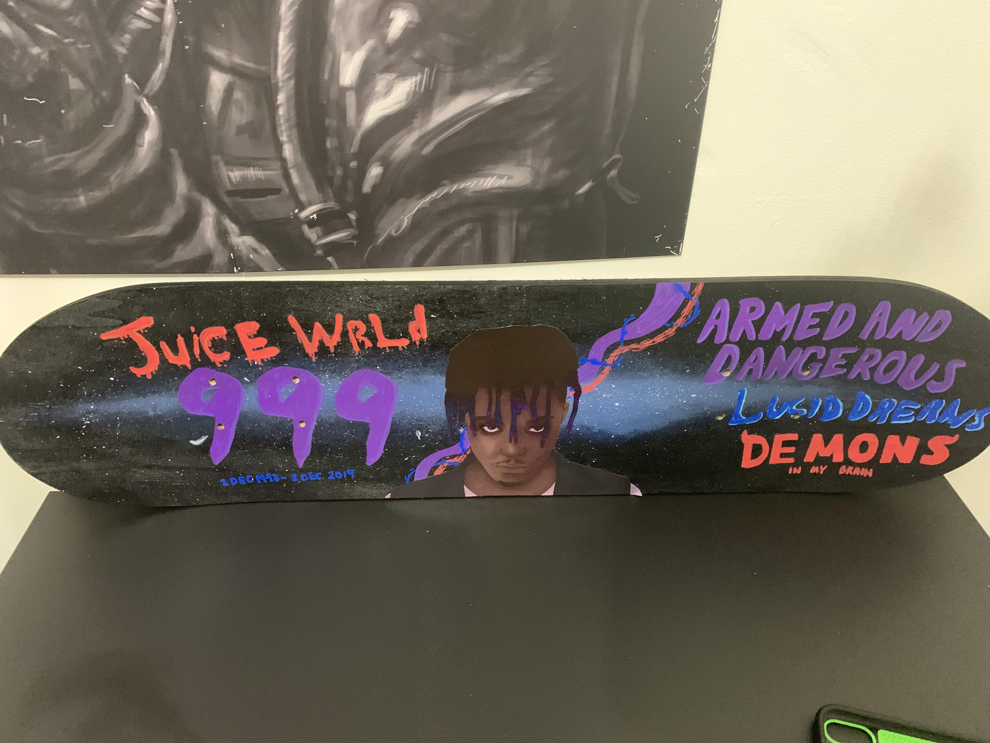 Juice world skateboard, very cool in my opinion r/JuiceWRLD