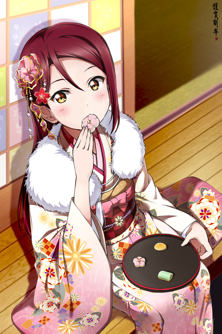 A bit late for the New Years Celebration but Riko seems to enjoy it