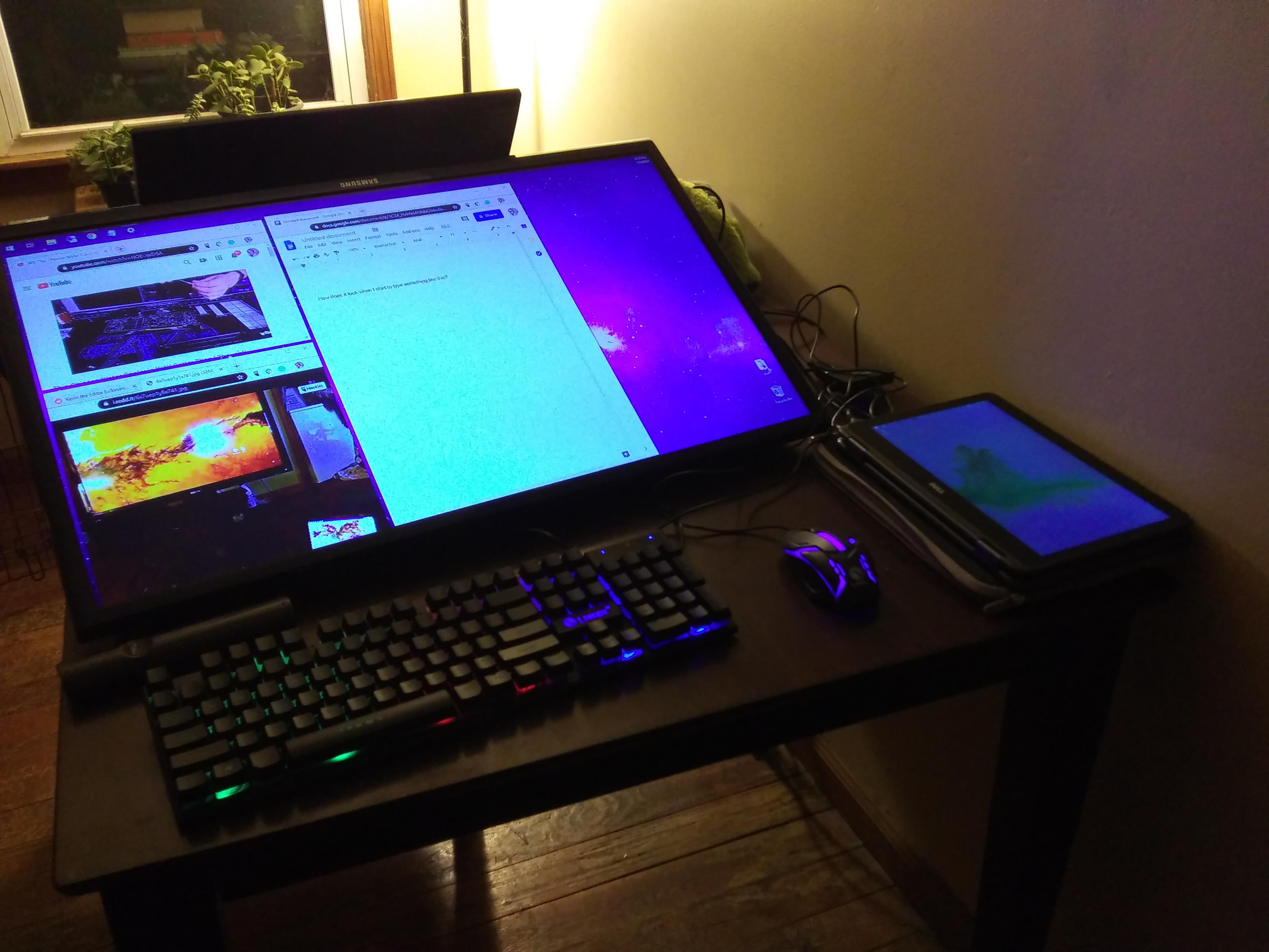 42 inch screen turned out to work better as bedroom television