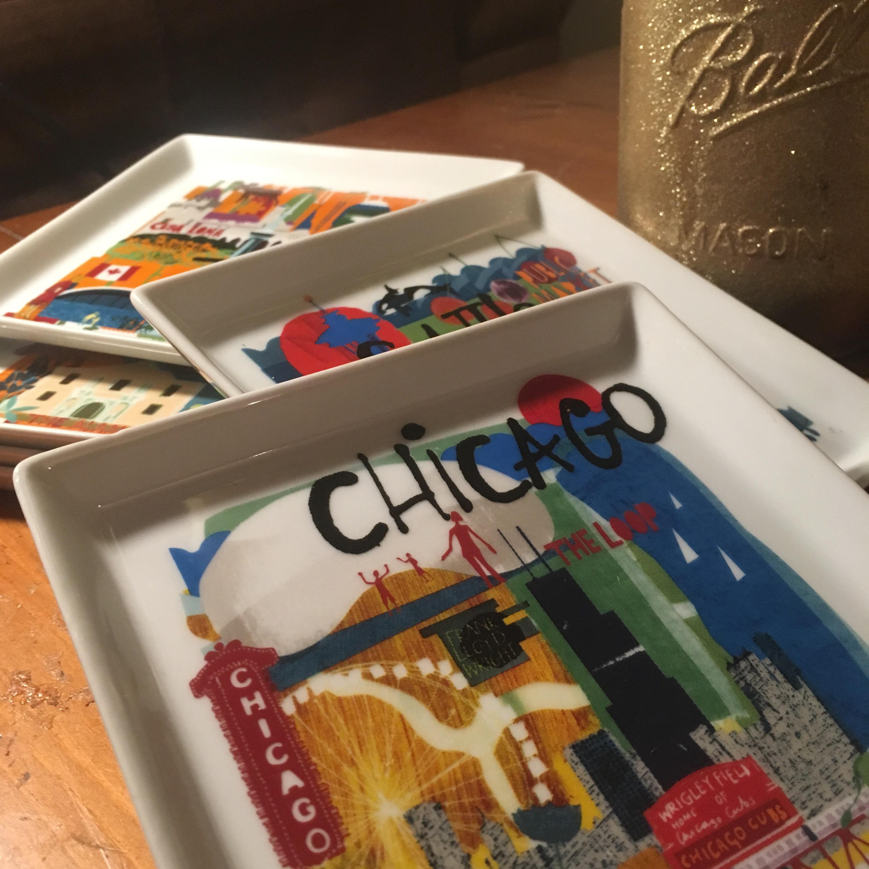 My NewAdditionCrate and Barrel Road Trip Appetizer Plates 3.00 for 6