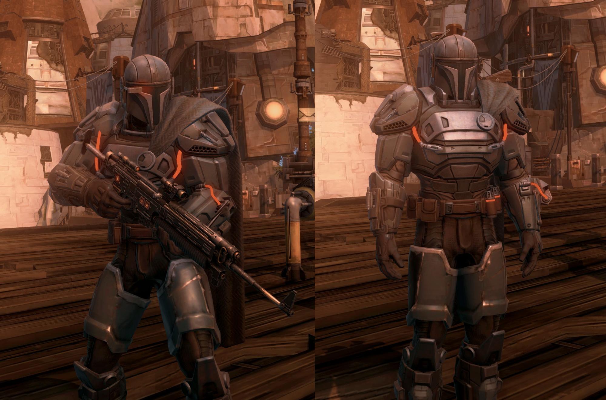 I can finally give my Bounty Hunter his rifle r/swtor