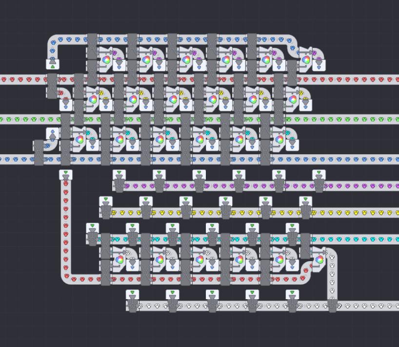 Compact Full Speed All Colors Painting From Three Primary Input r
