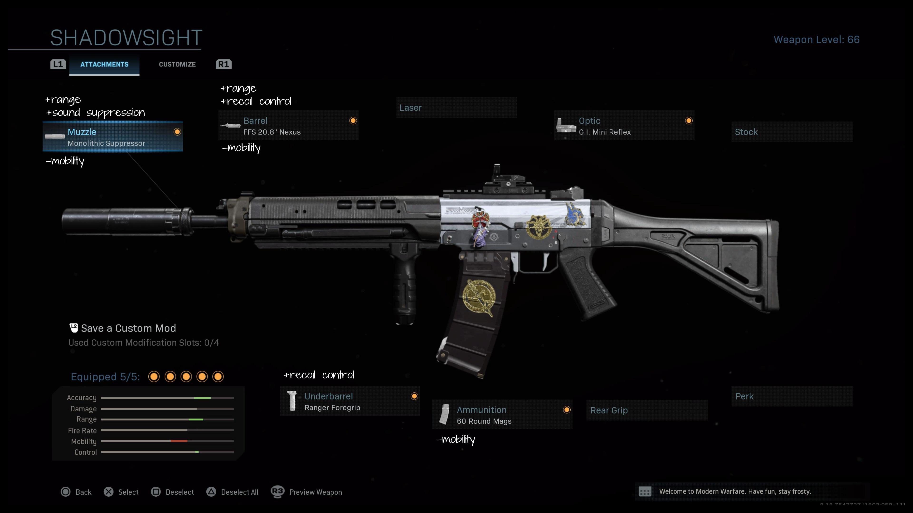 Grau Warzone Setup Optimised for control and range. r/MWLoadouts
