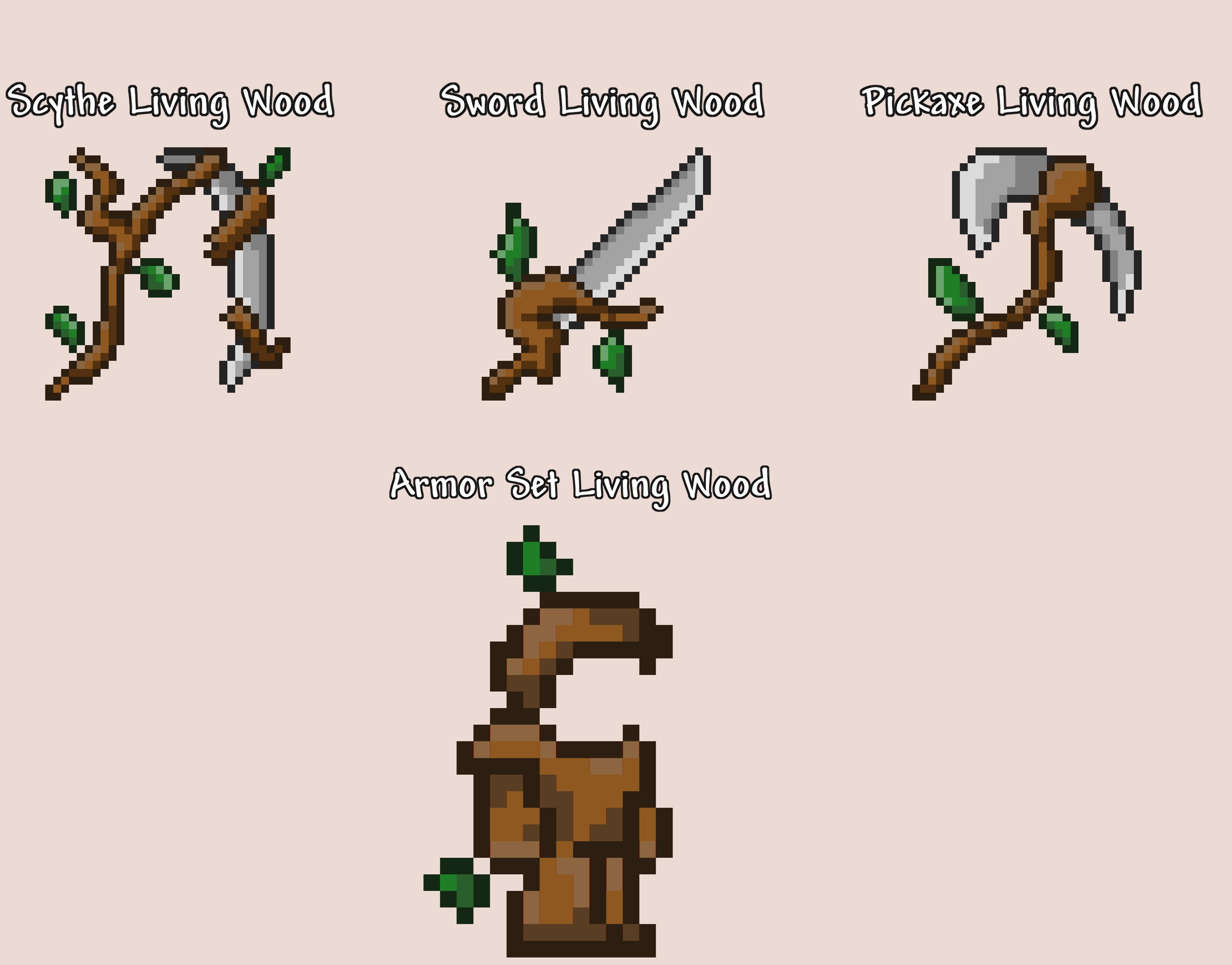Living Wood Set r/Terraria