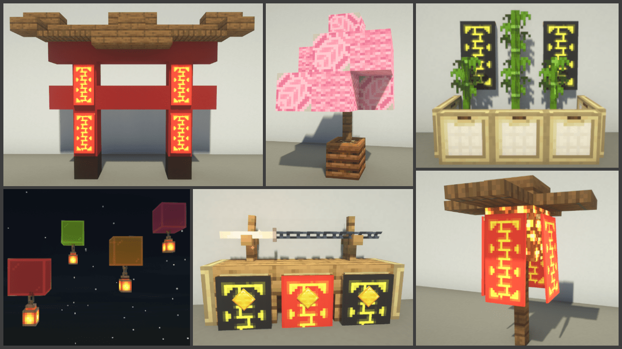 30+ Japanese/Asian Decoration Ideas for your Minecraft world. ) r