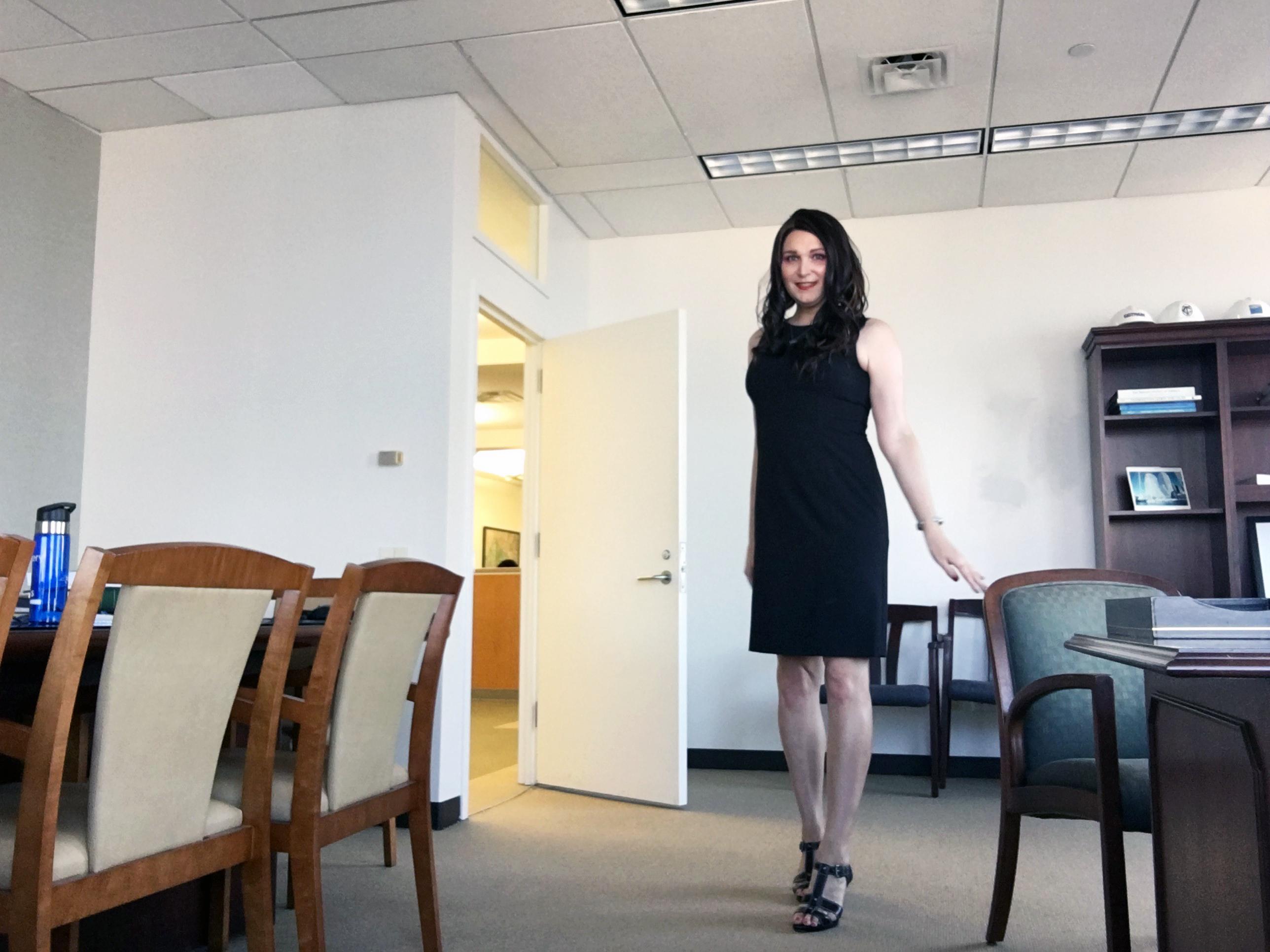 First time ever wearing heels to work. Rocking my 4" Coach heels today