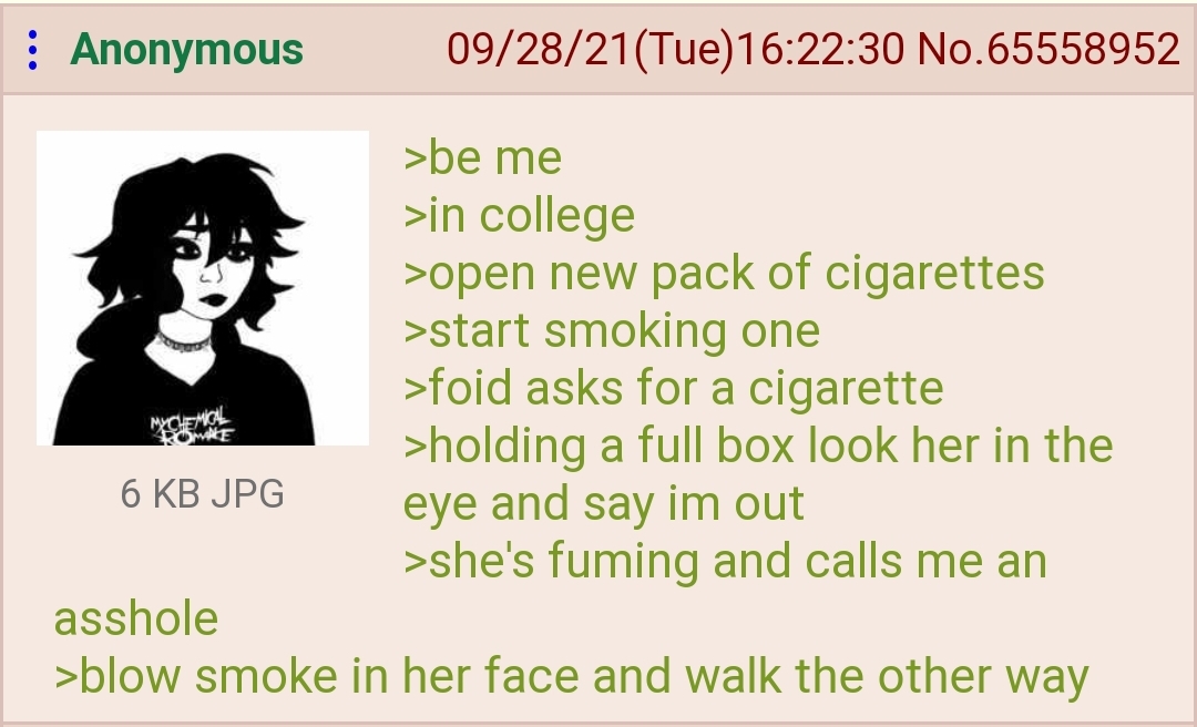 Smoke screen r/NewGreentexts