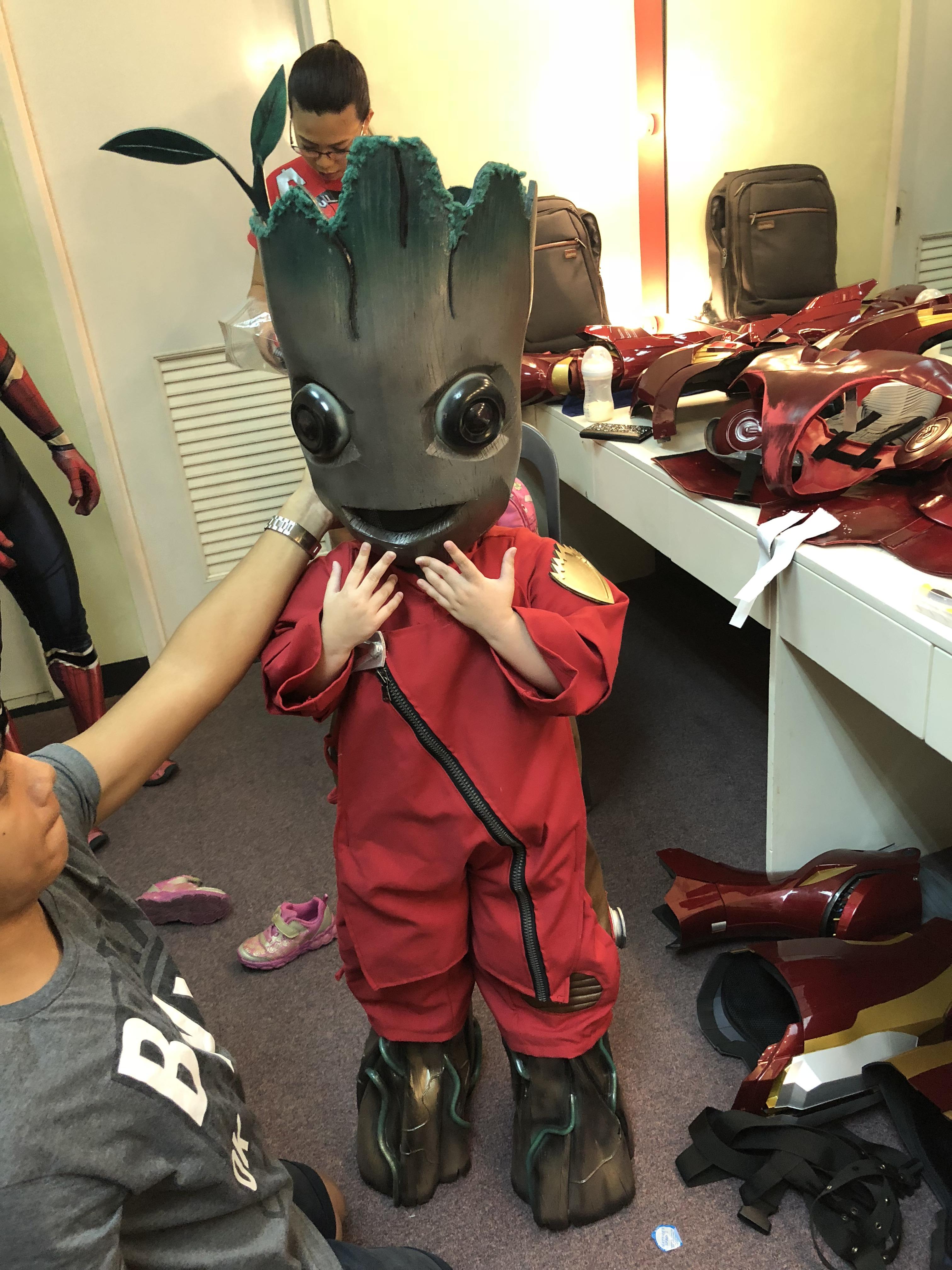 The most cutest baby Groot cosplay costume, from guardians of the