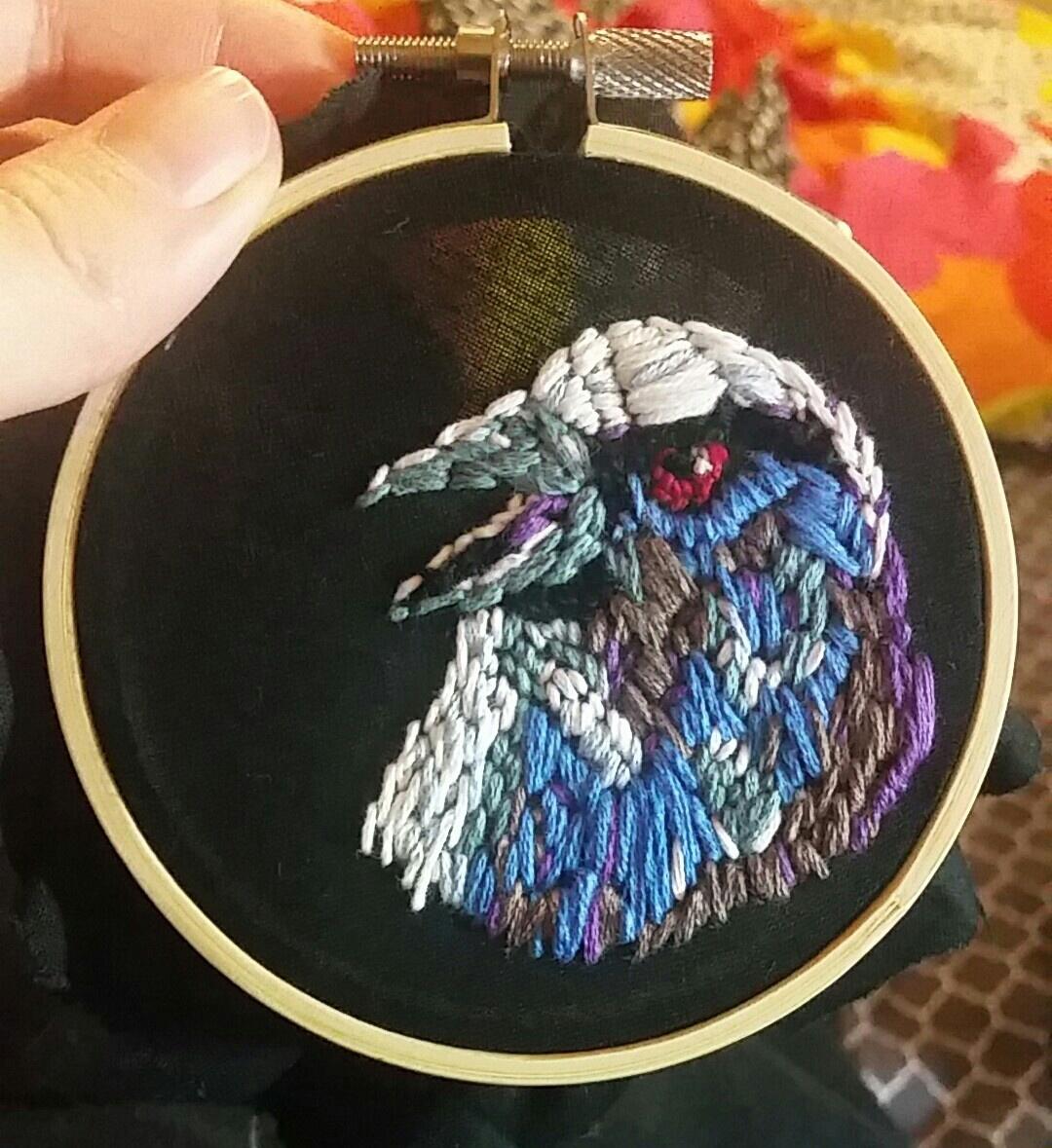 I'd sell you to Satan for one corn chip. Embroidery