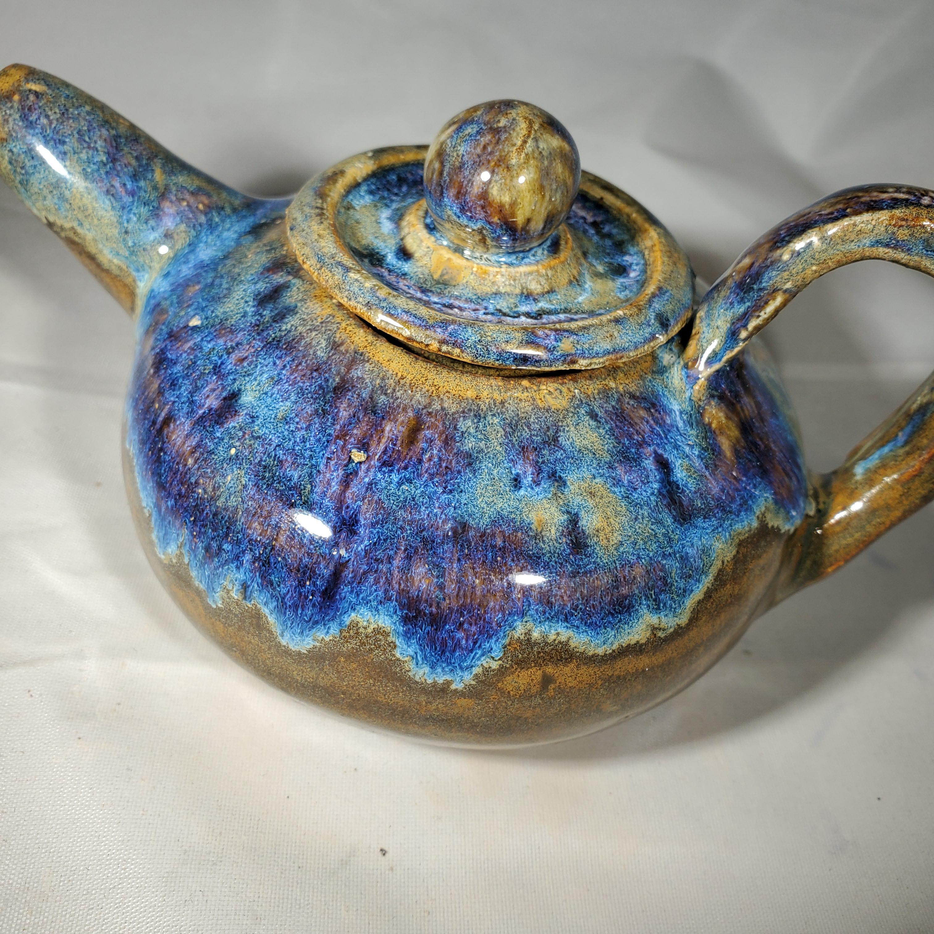 My first teapot! Oatmeal over ironstone(?) I absolutely lovvvve how it