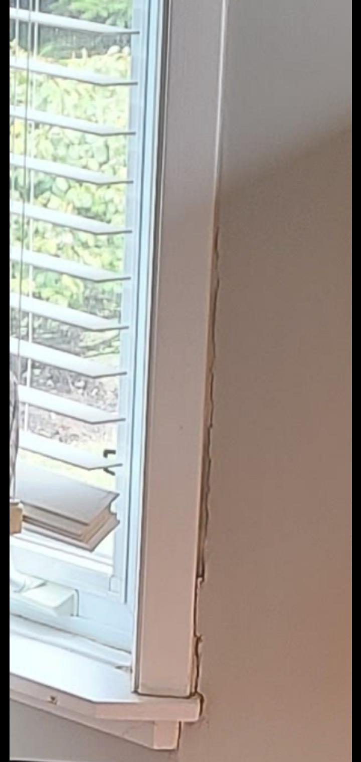 Paint peeling around window frame but no evidence of water r/windowrepair