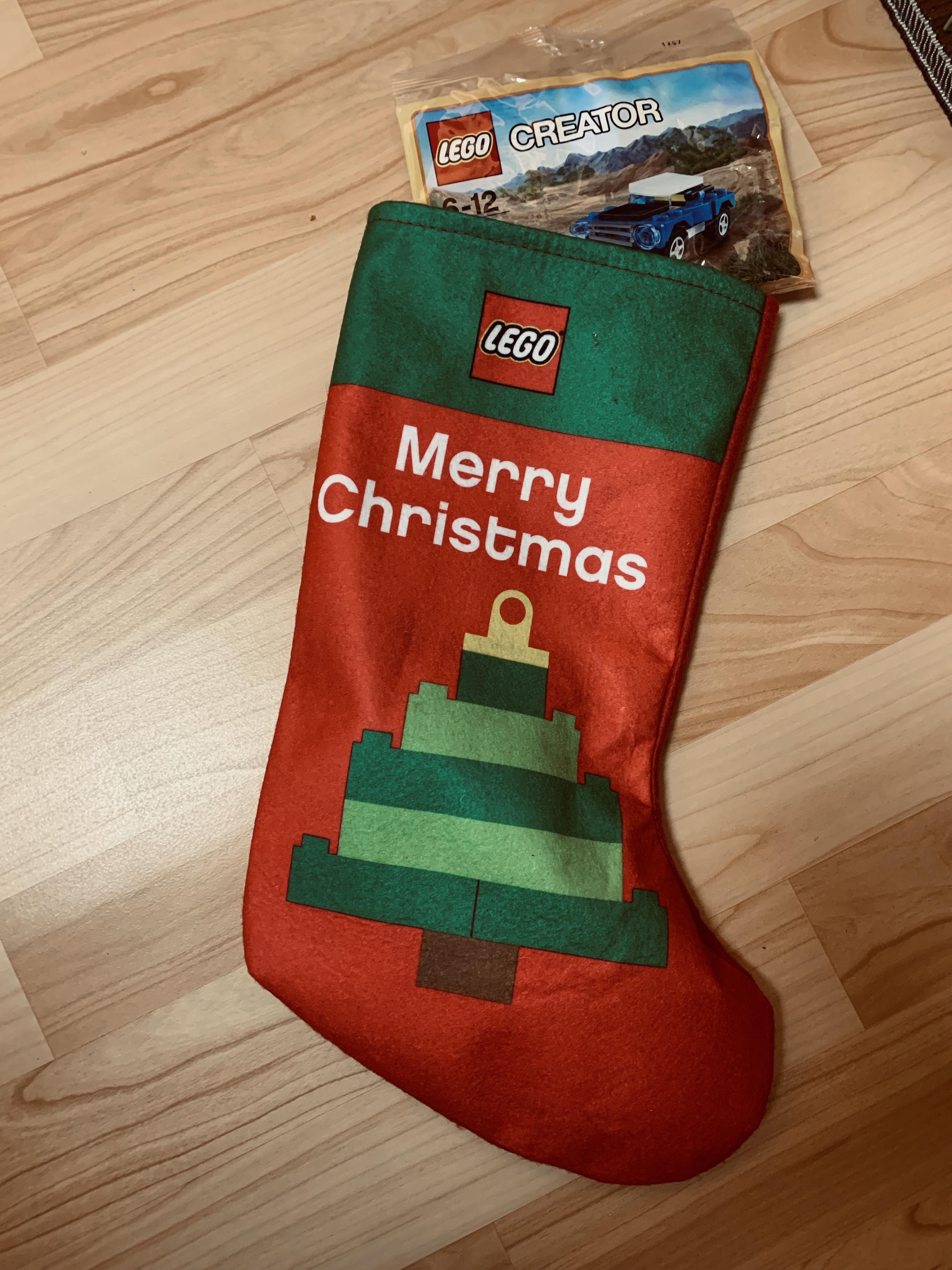 Lego Christmas Stocking Opened the Christmas stocking we got as a gift with our LEGO purchase