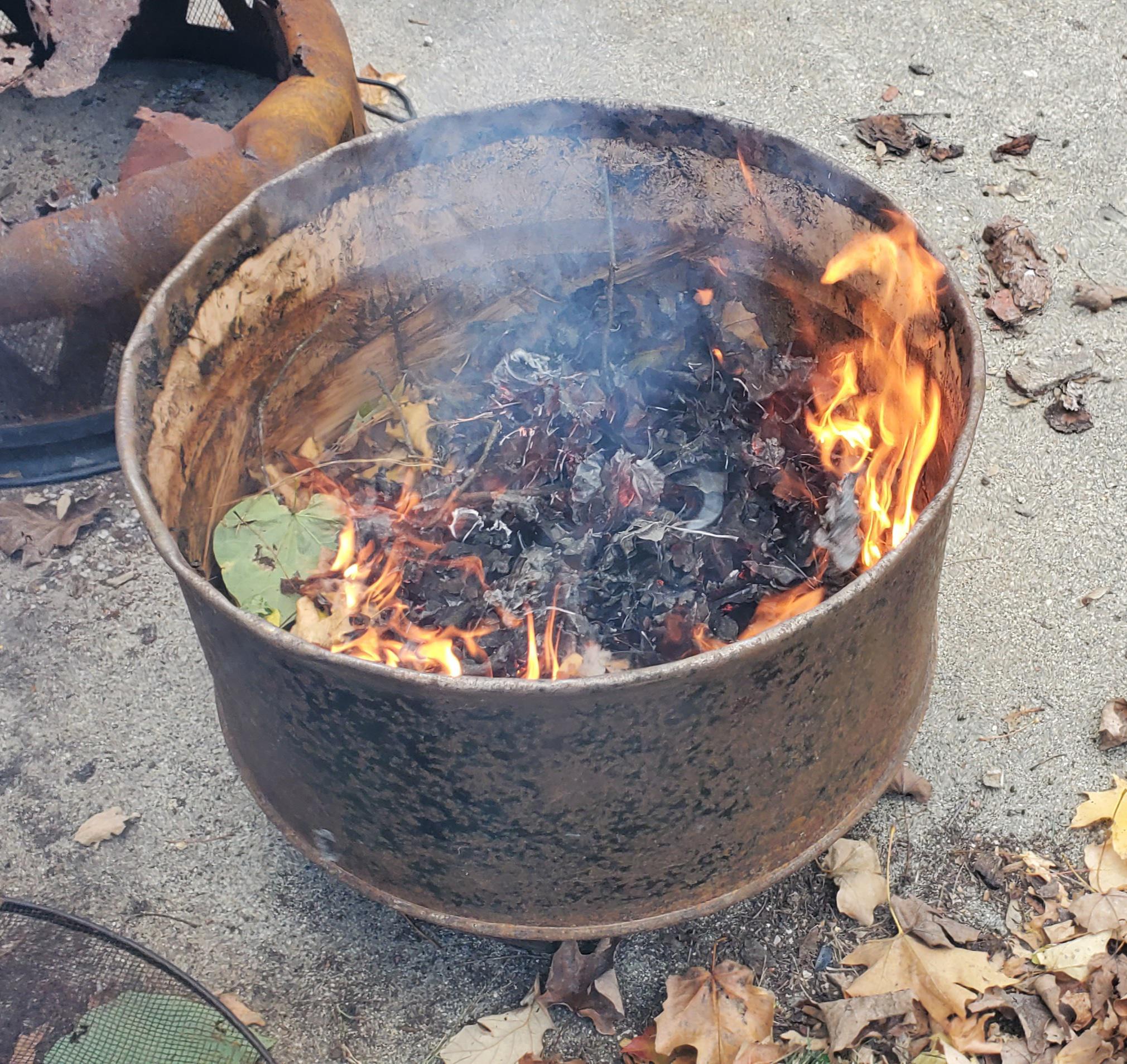 My old fire pit rusted through, so I made a new one with a 55gallon