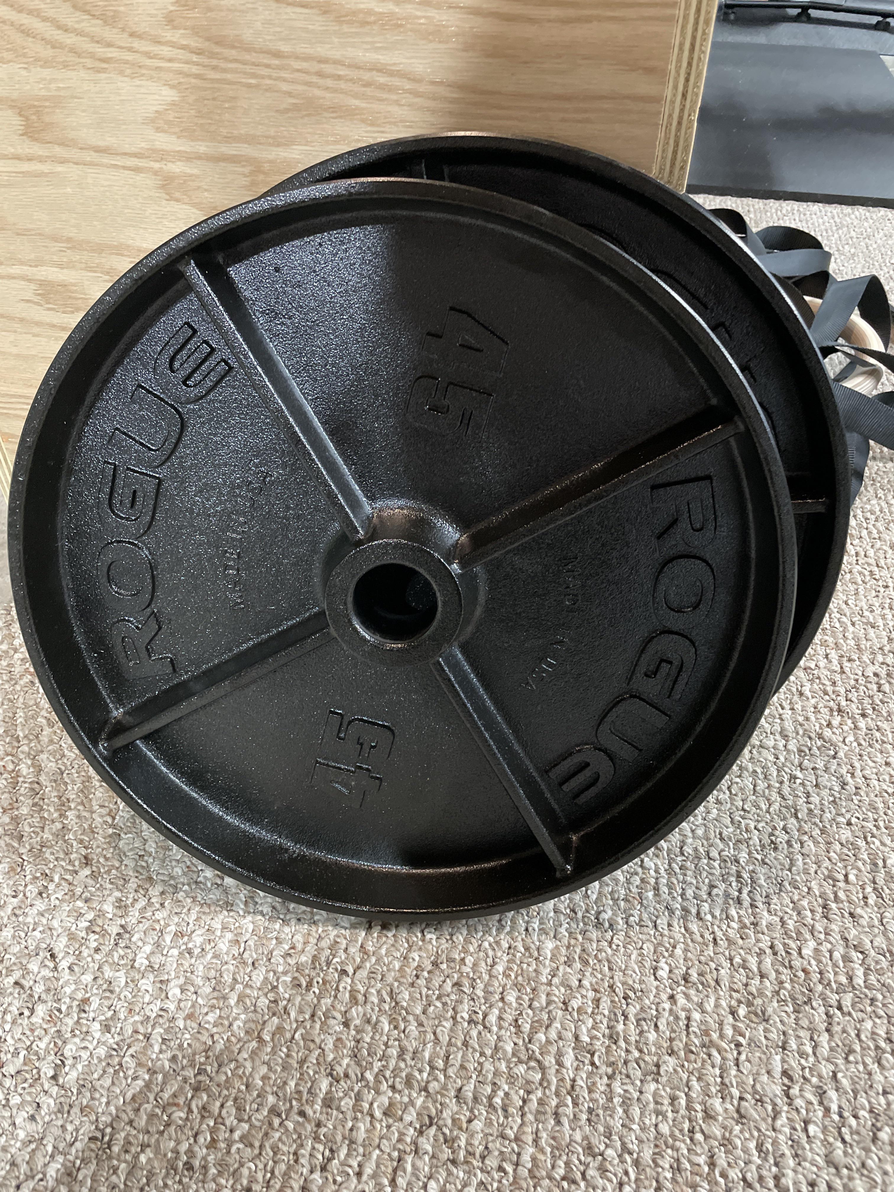 Found 2 pairs of Rogue Deep Dish plates for 250! r/homegym