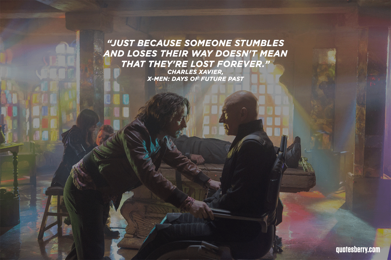 "Just because someone stumbles, loses their way, it doesn't mean they