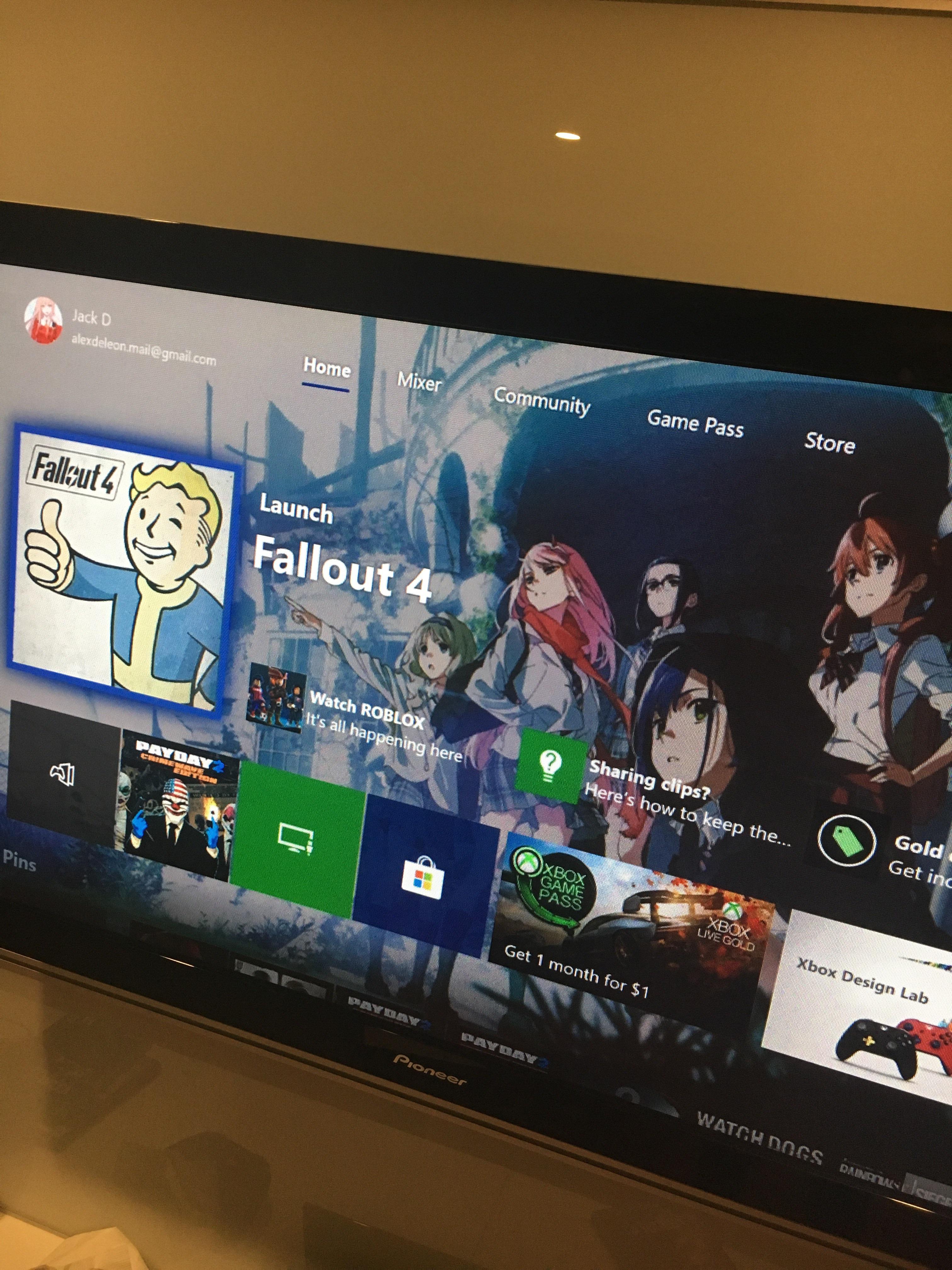 Changed my Xbox background to something more appropriate