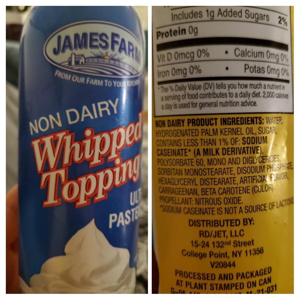 Touted as non dairy. Contains dairy ingredient. r/assholedesign