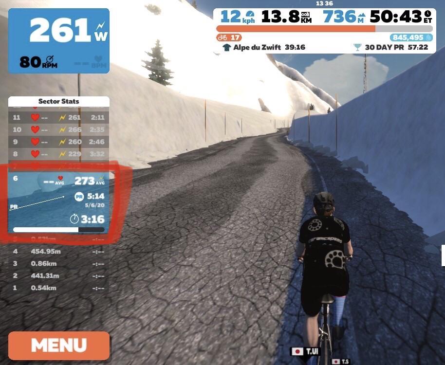What do these lines on the Alpe du Zwift sector stats mean? r/Zwift