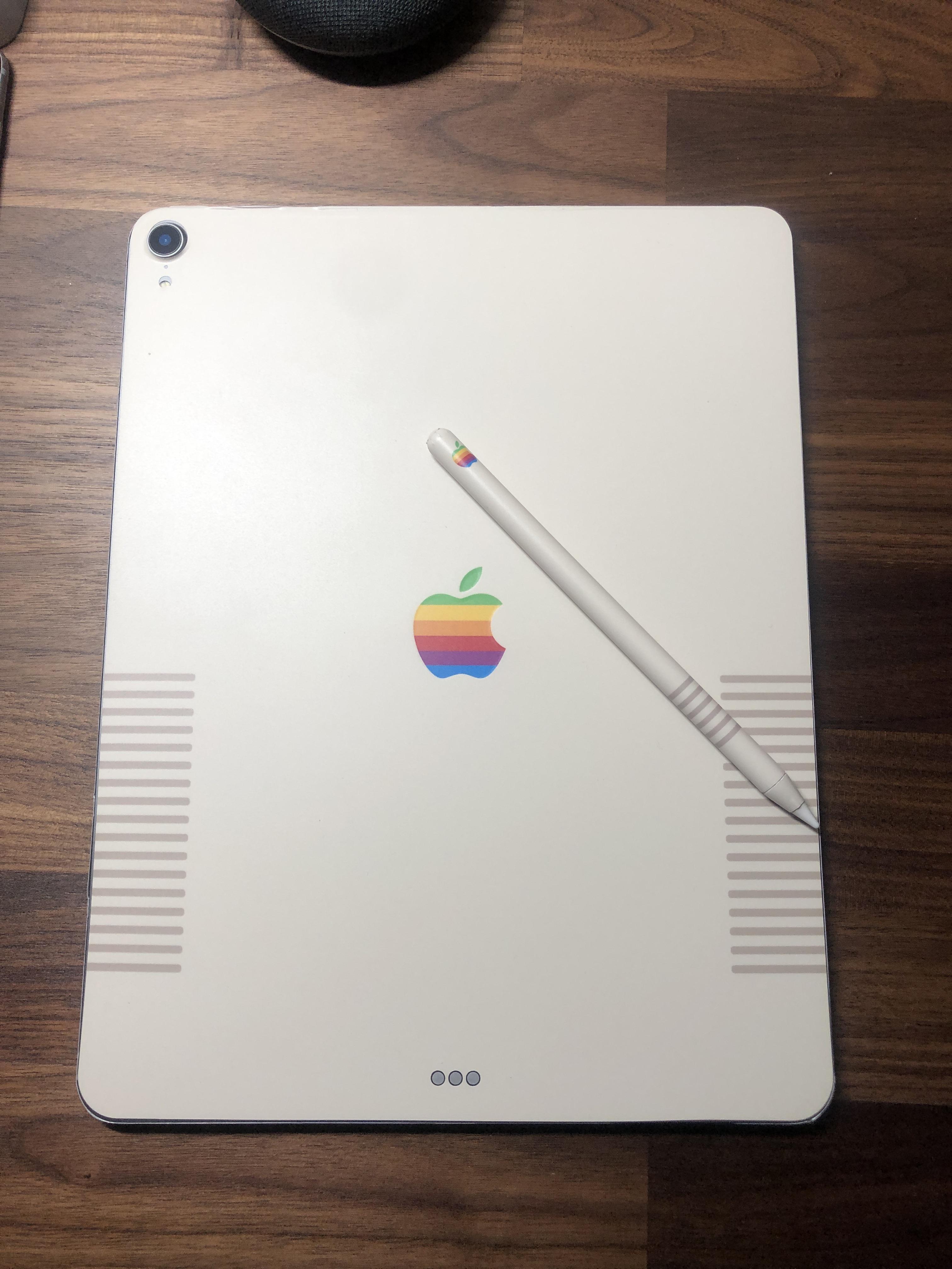 My iPad Pro 12.9 with a retro skin! r/ipad
