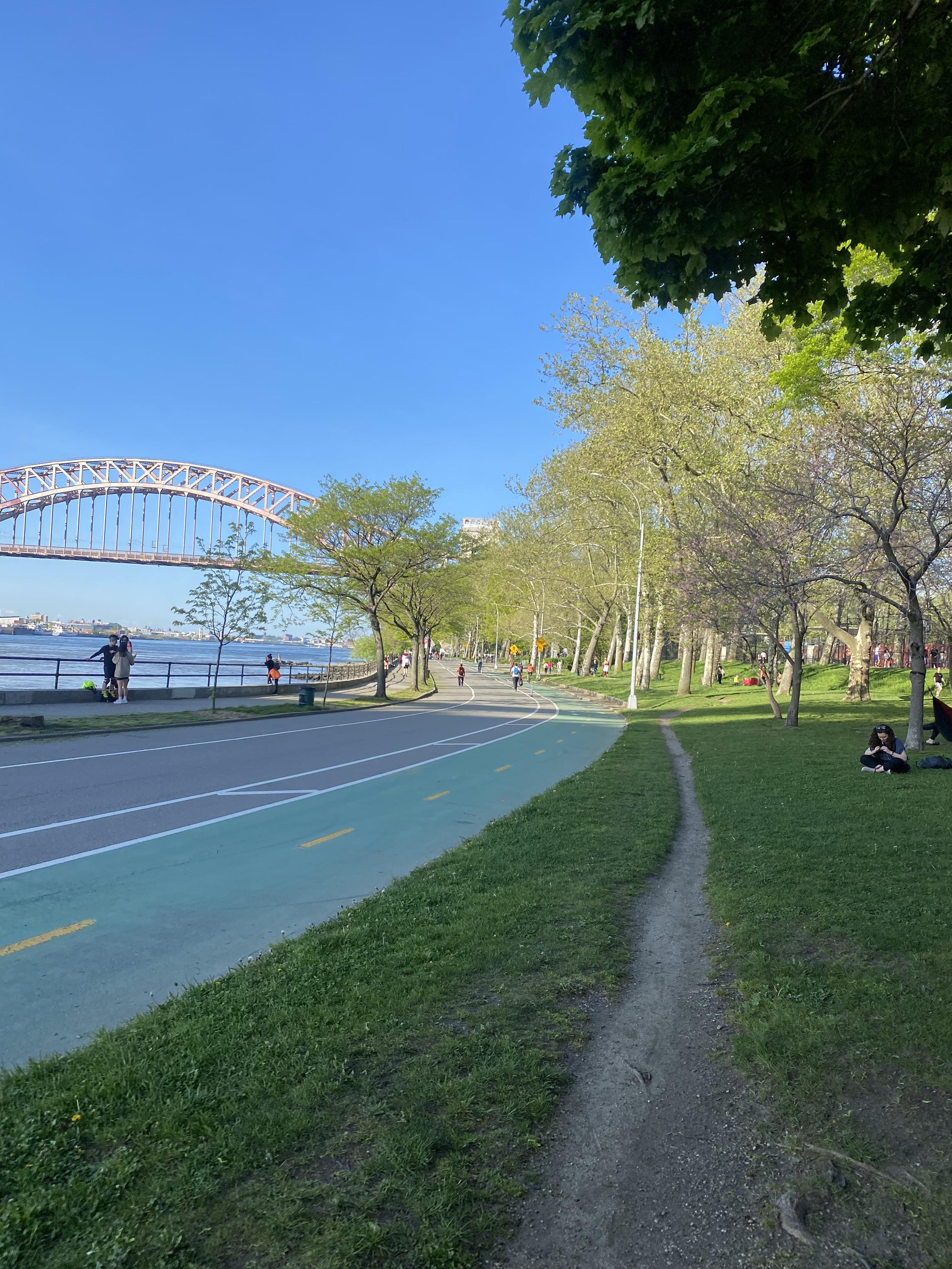 Parallel path in Astoria Park, NY DesirePath