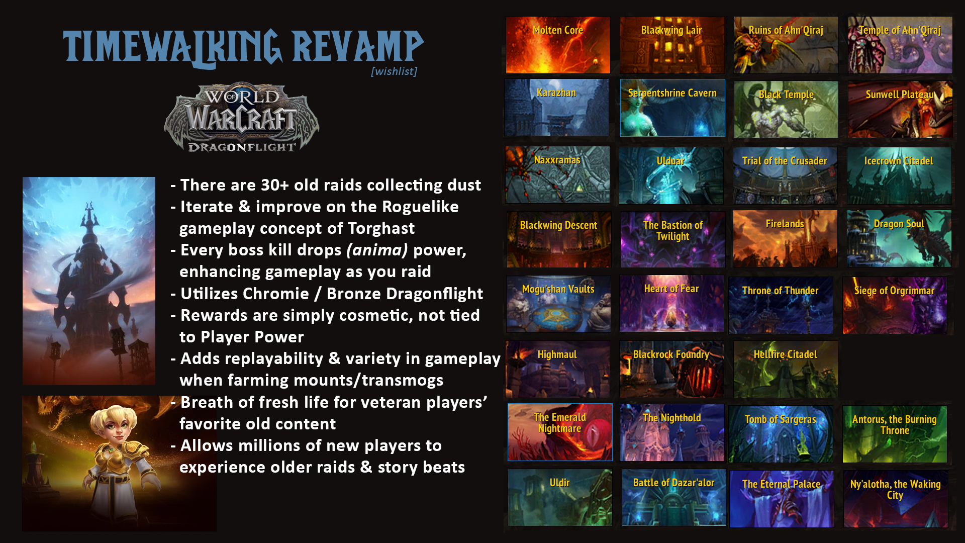 My Revamp wishlist Dragonflight seems like the