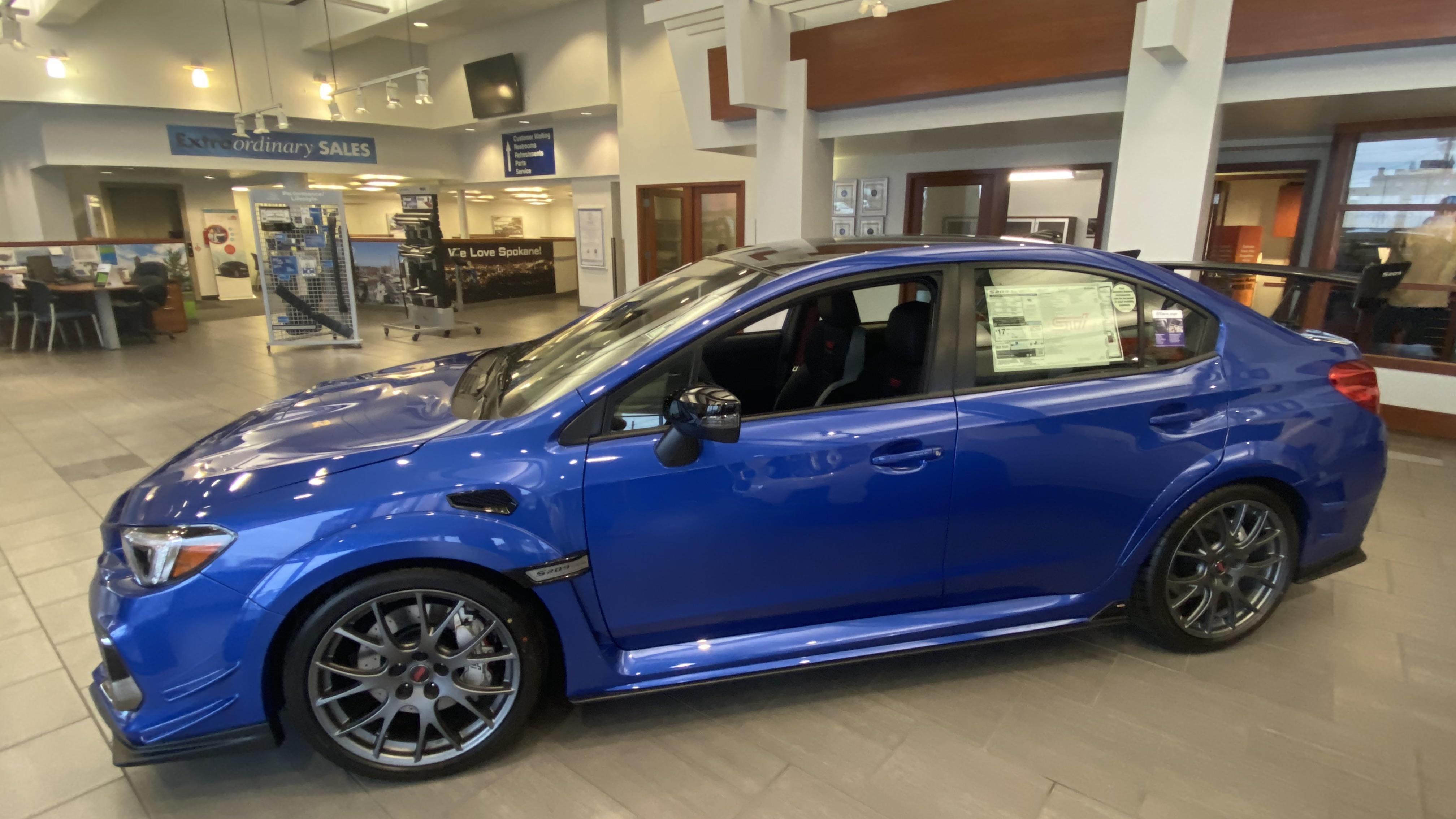The only S209 in Washington State. Only 1 of 300 in the country. Subaru