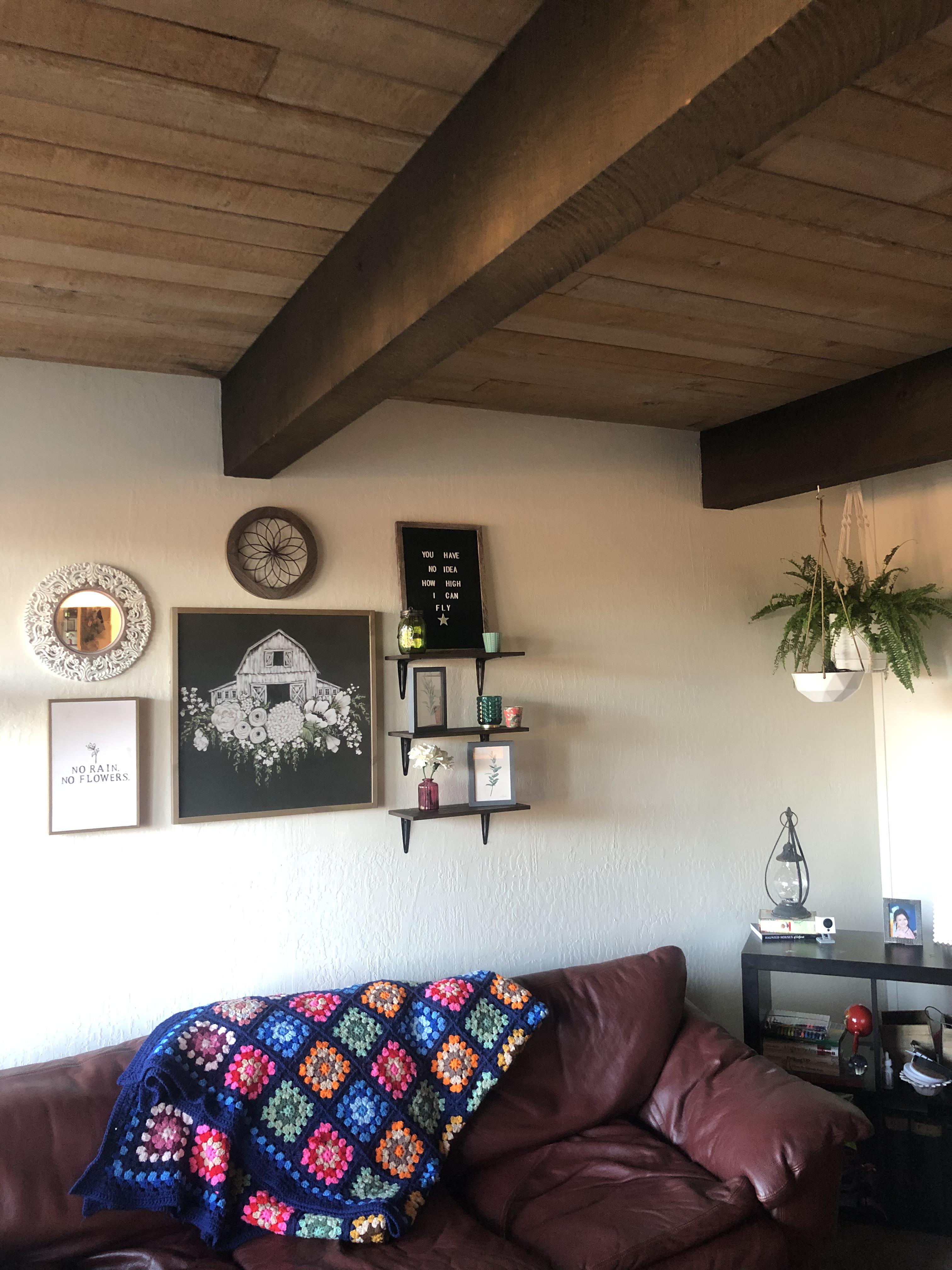 No living room is complete without a blanket that your grandma made for