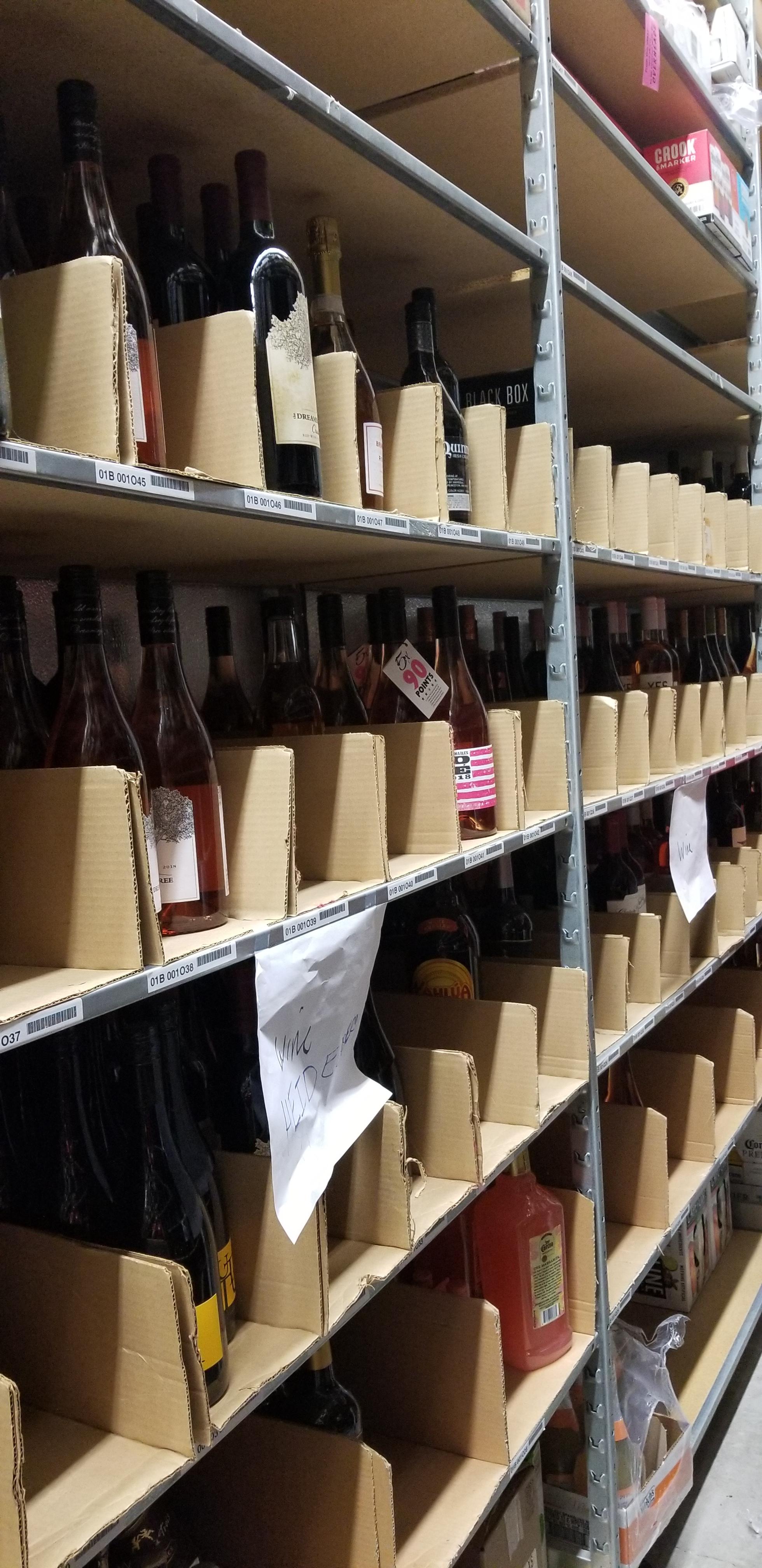 Alcohol backstock redone! My coworker did an outstanding job cleaning