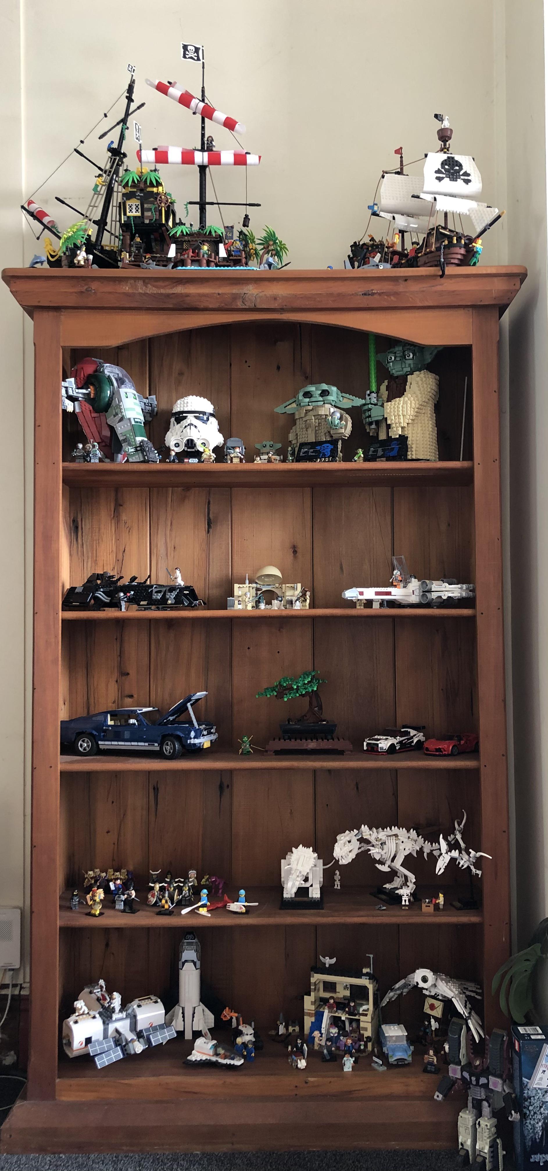 Finally got my new bookcase for mine and my sons collection! He is certainly bringing the inner