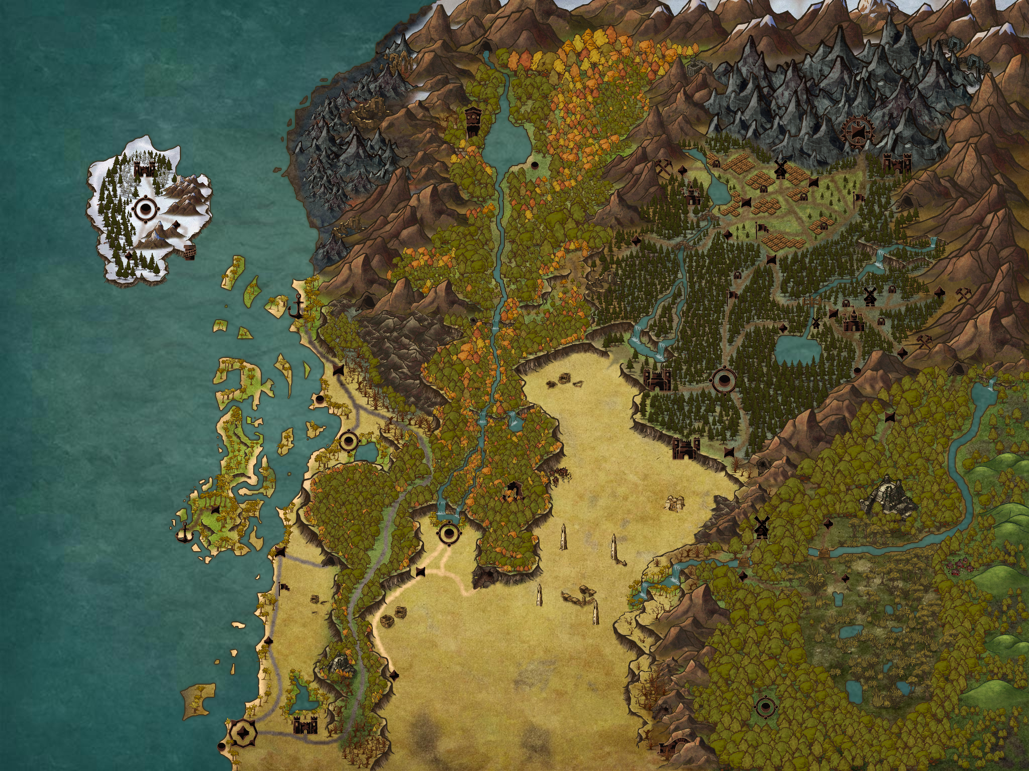 Final version of the NW section of Avenal. Critiques r/inkarnate