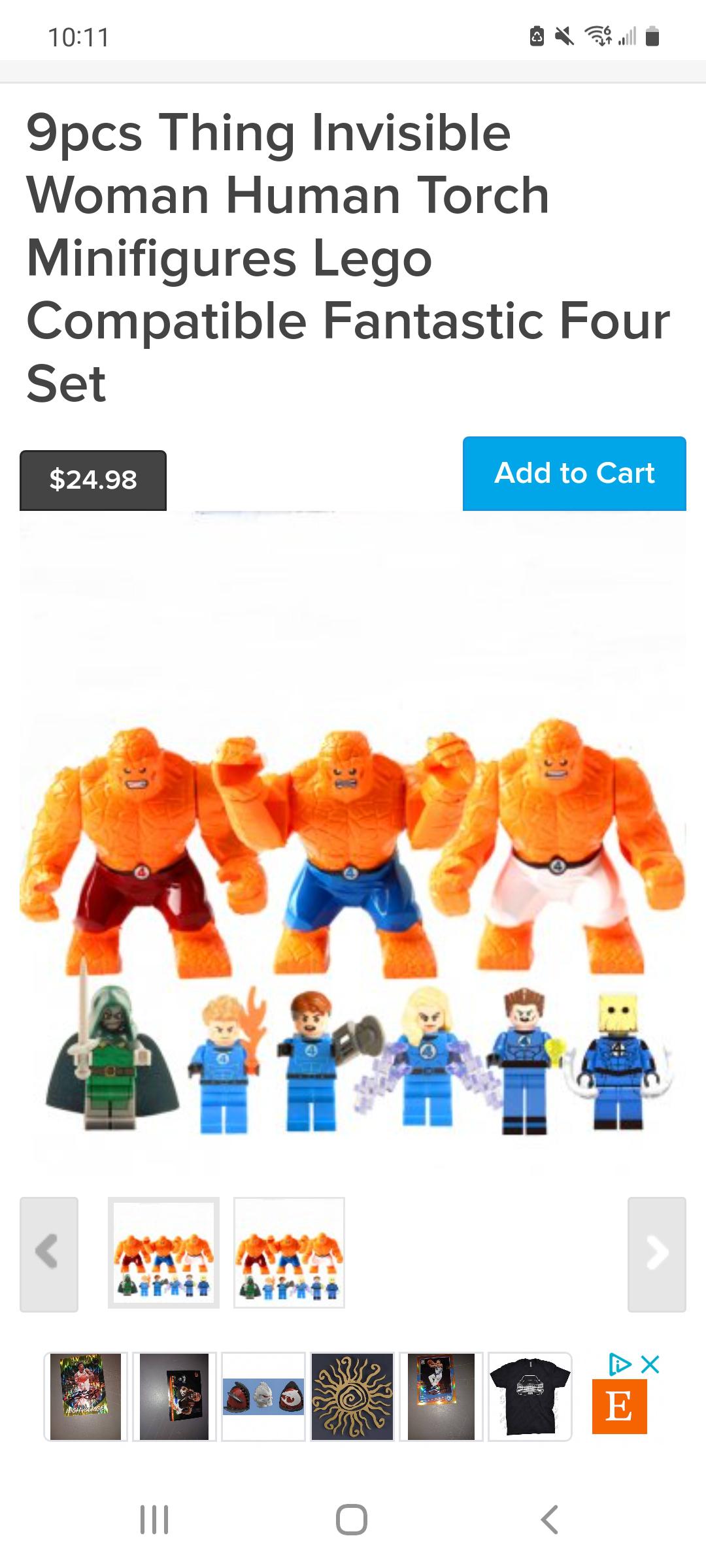 Interested in getting some custom fantastic four minifigures and