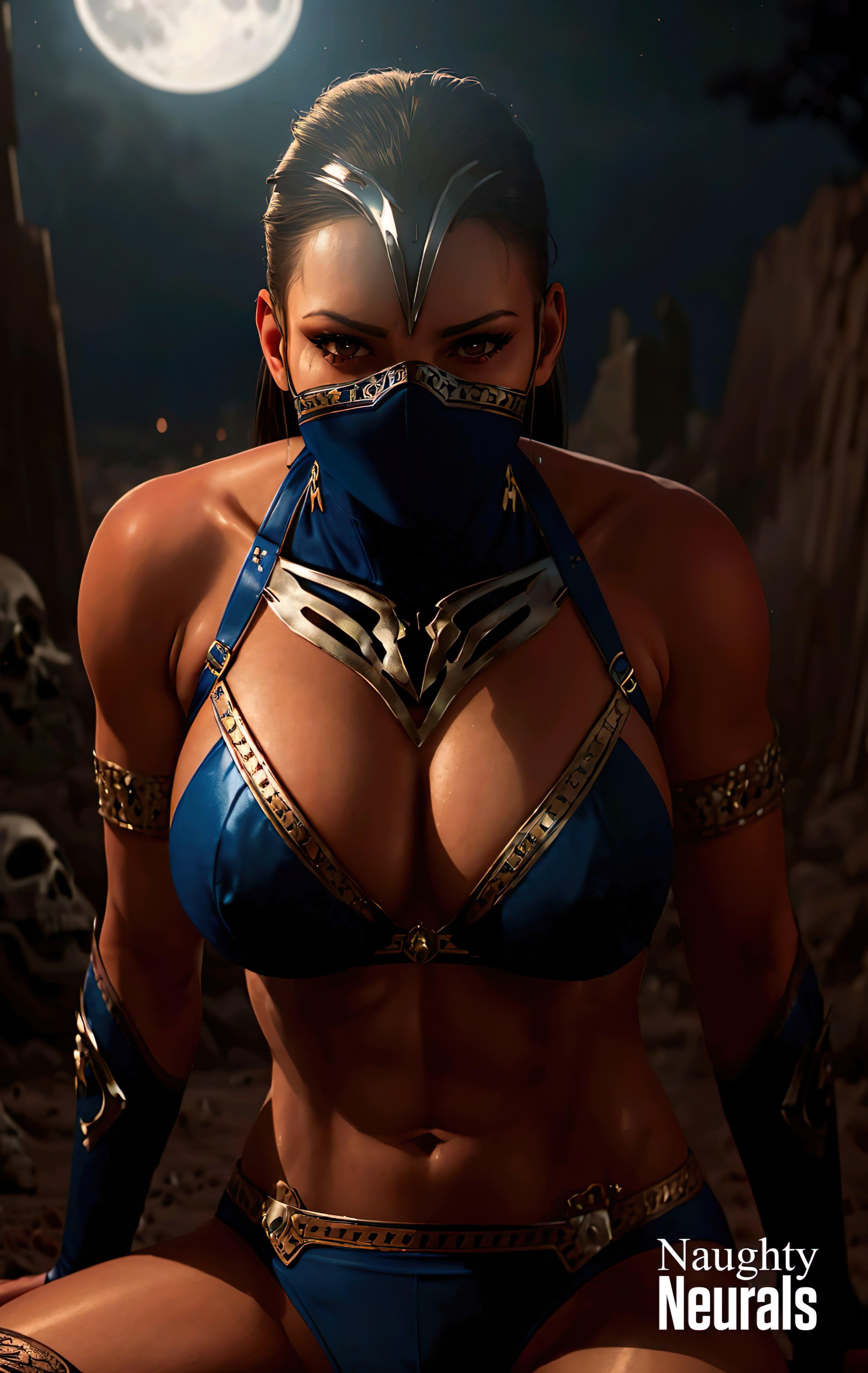 A.I | Princess Kitana from Mortal Kombat (by NaugthyNeurals - Generated