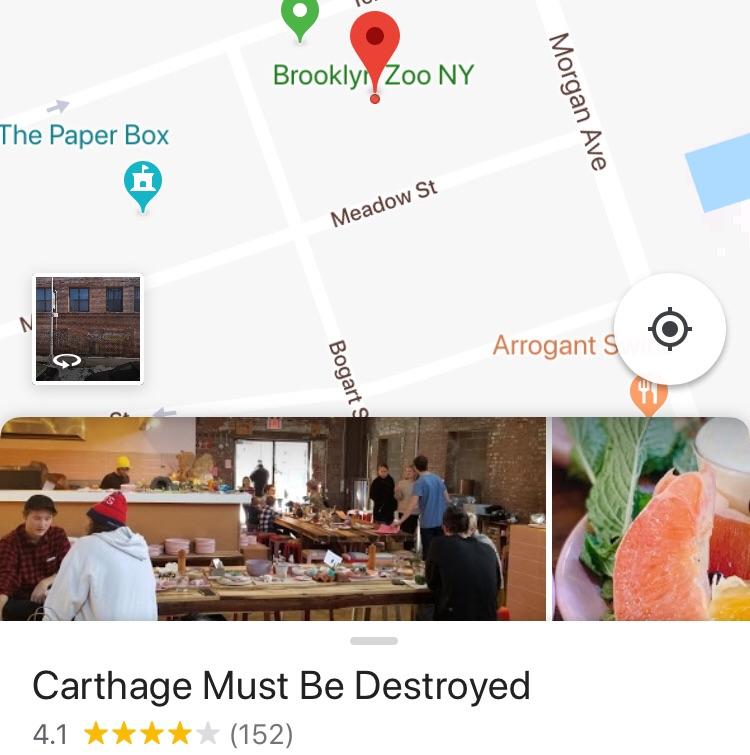 Google Maps Remove Restaurants Somebody named a restaurant &ldquo;Carthage Must Be Destroyed&rdquo; on google maps