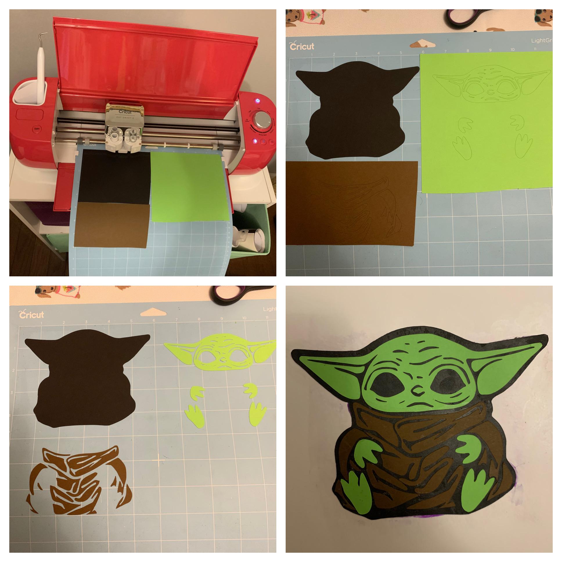 Paper Baby Yoda r/cricut