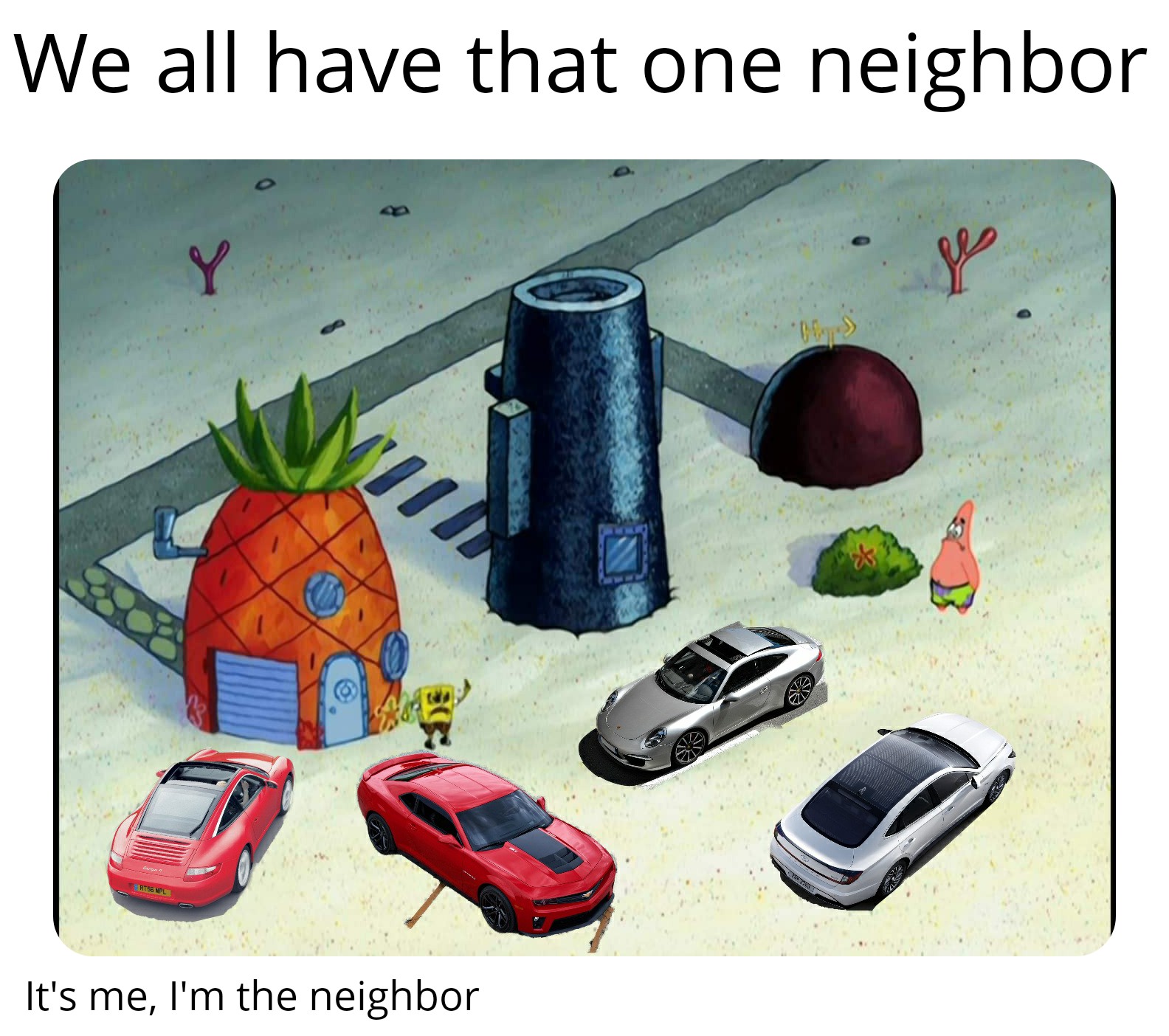 Car guys be like BikiniBottomTwitter