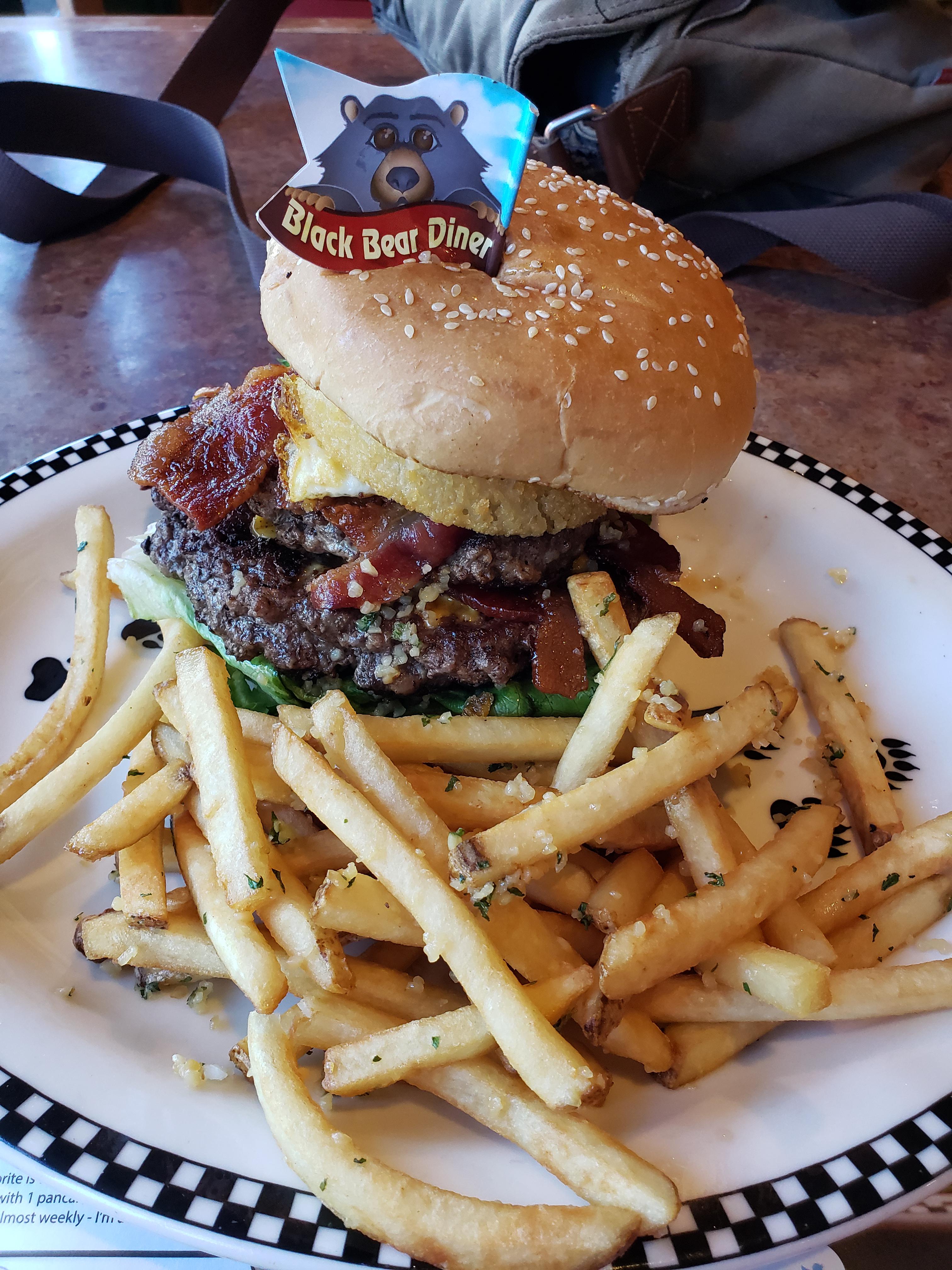 The Big Papa from Black Bear Diner, it was quite a hefty burger r