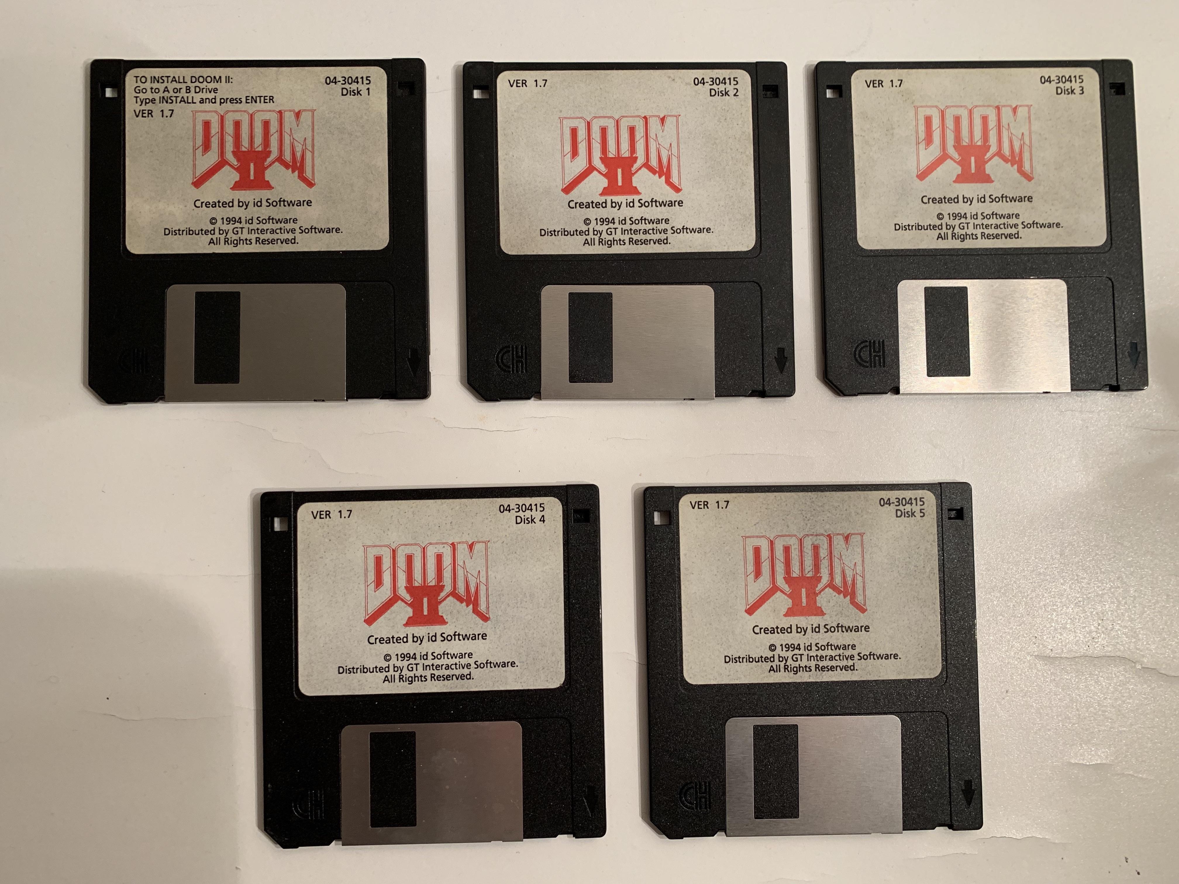 My Original DOOM II Floppy Disk Set r/gaming