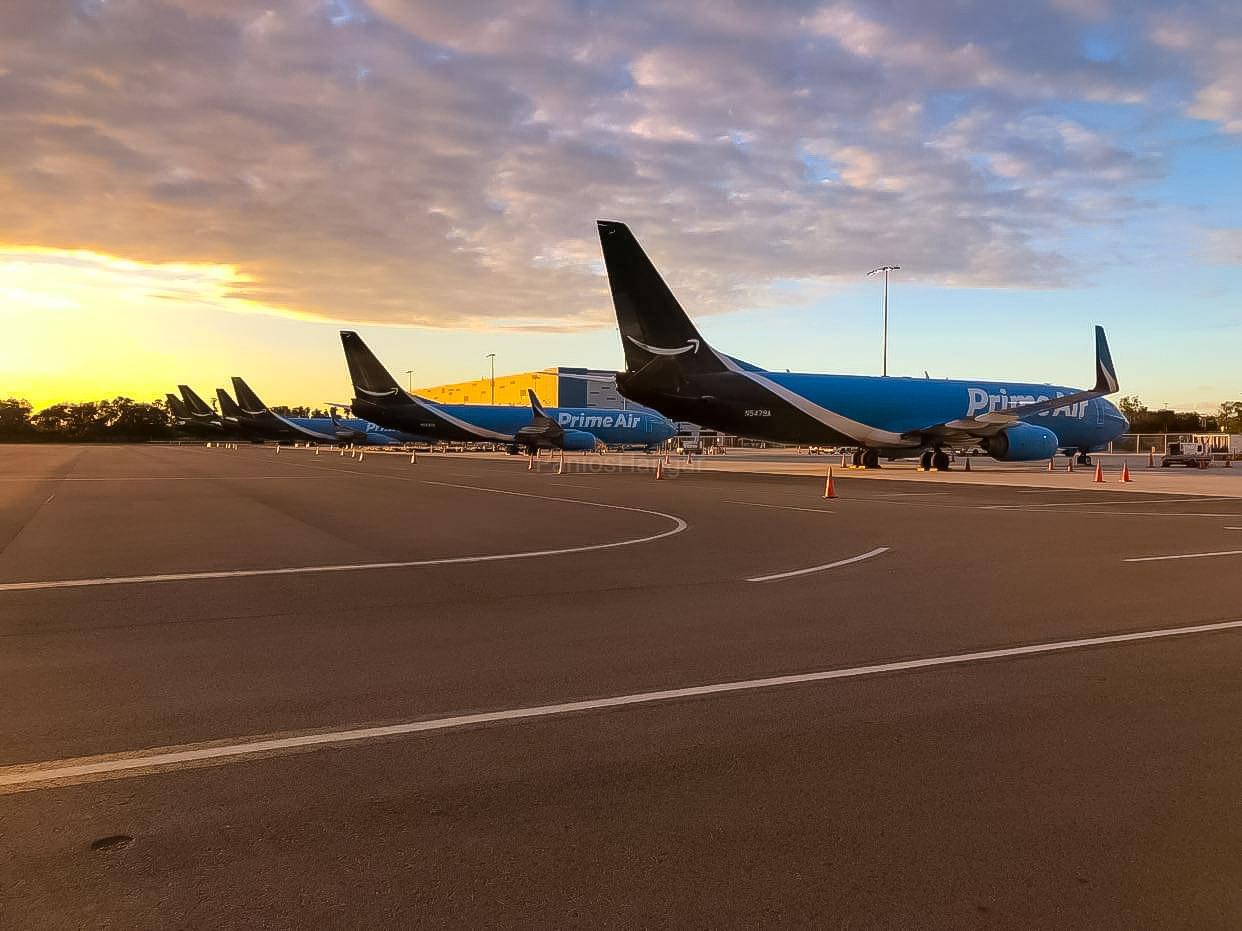 The Amazon flightline in Lakeland, FL. Friend of mine sent me these on