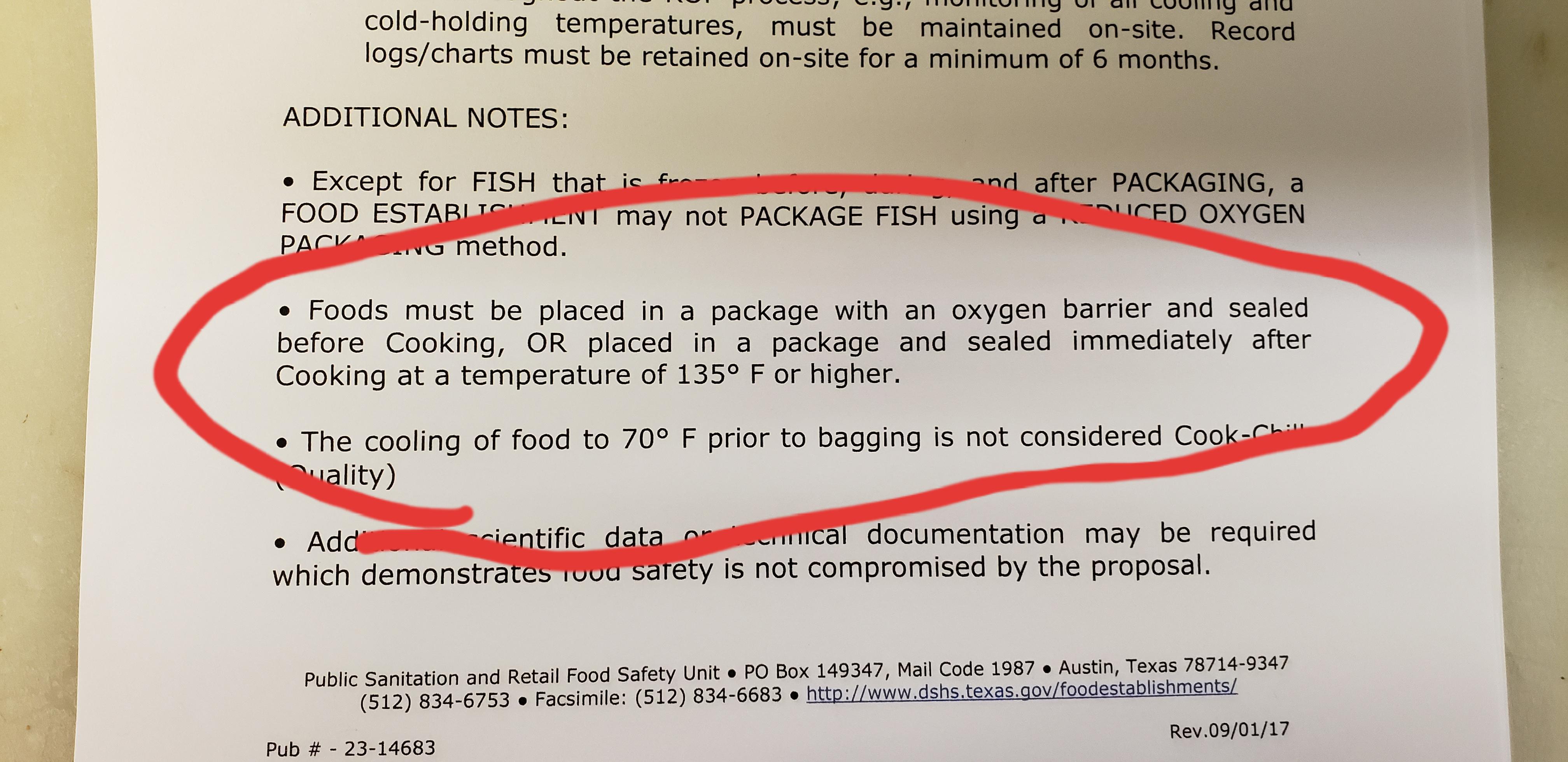 Please help, I am trying to vacuum seal food for grocery stores and