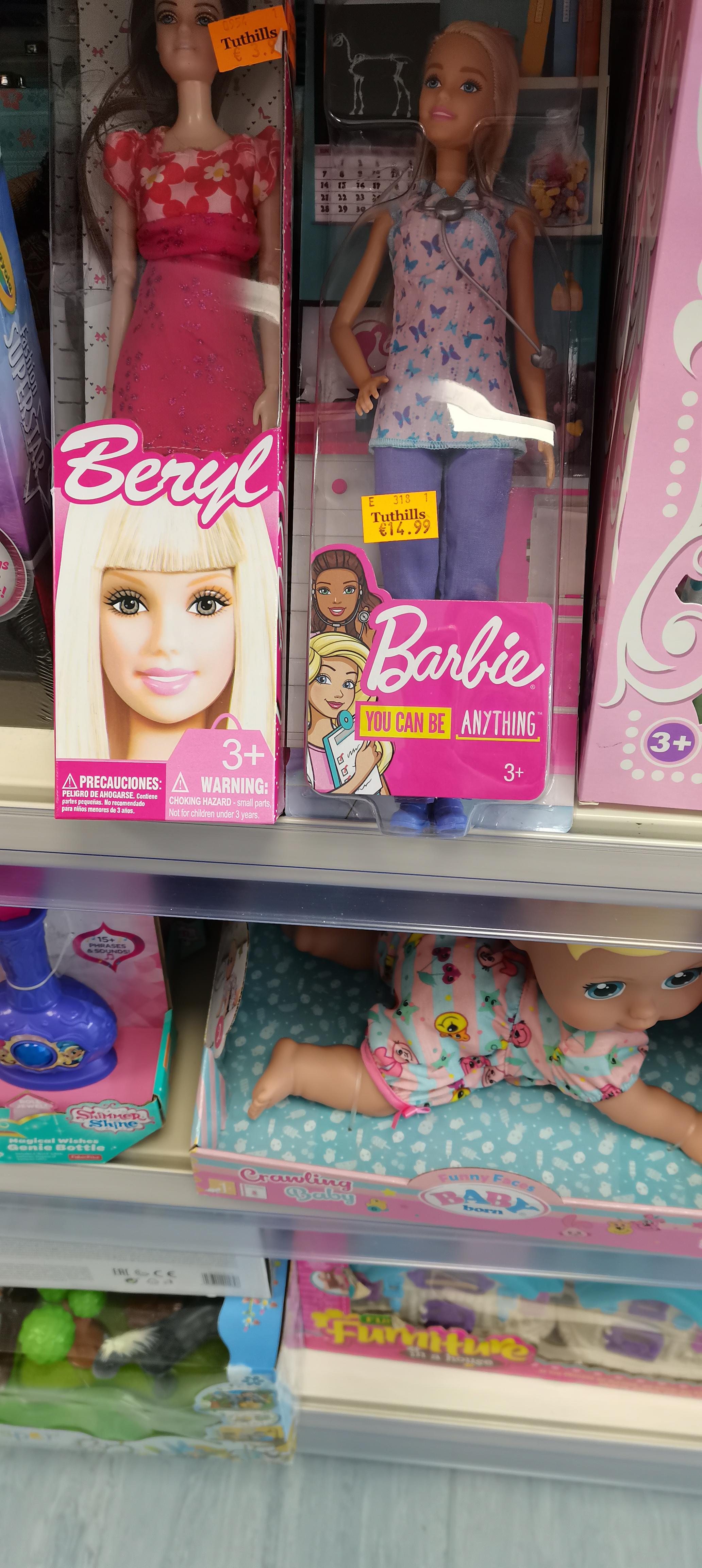 The fake barbie I found shopping today... Beryl r/funny