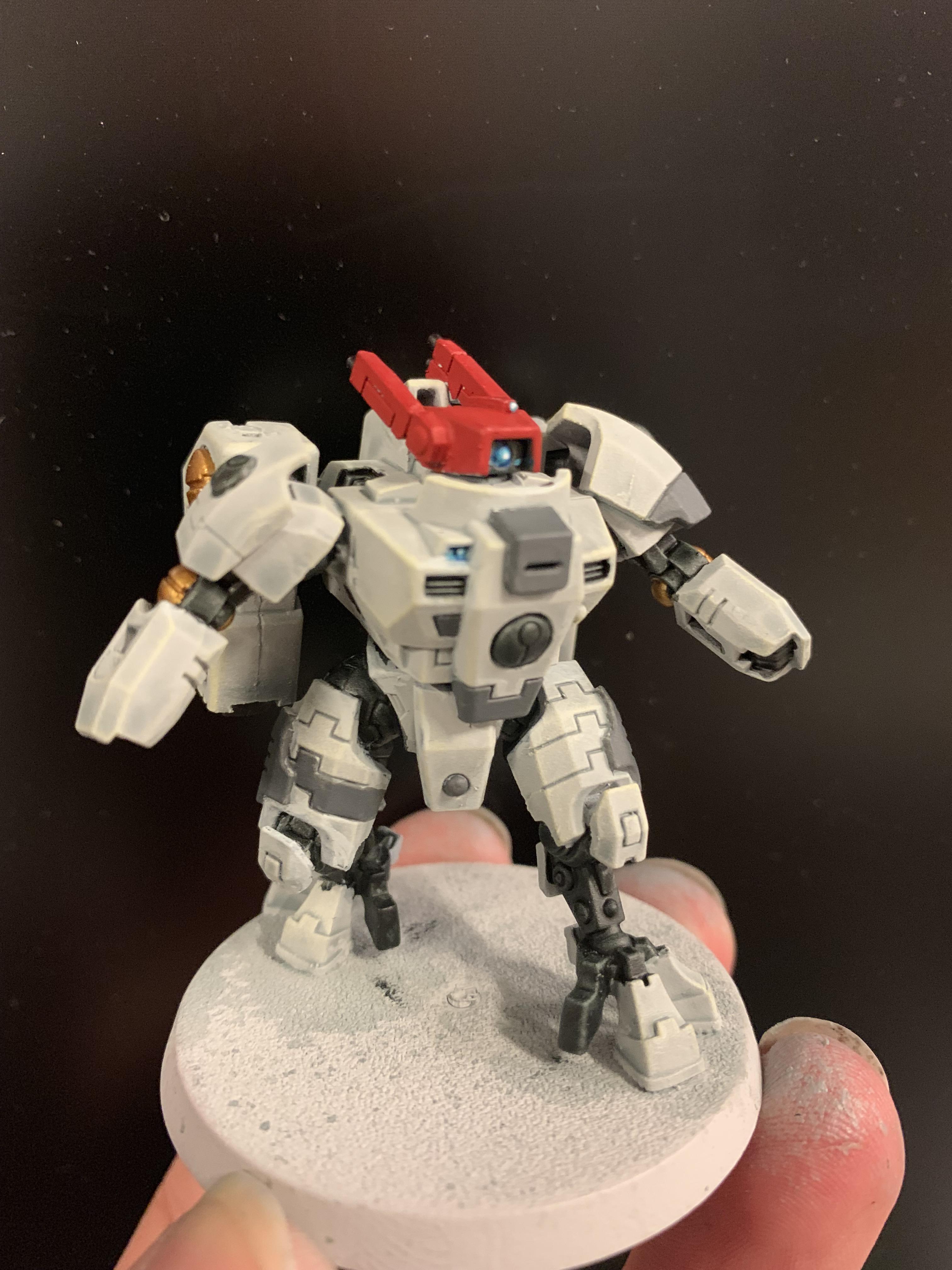 First attempt at Vior’la with contrast paint r/Tau40K